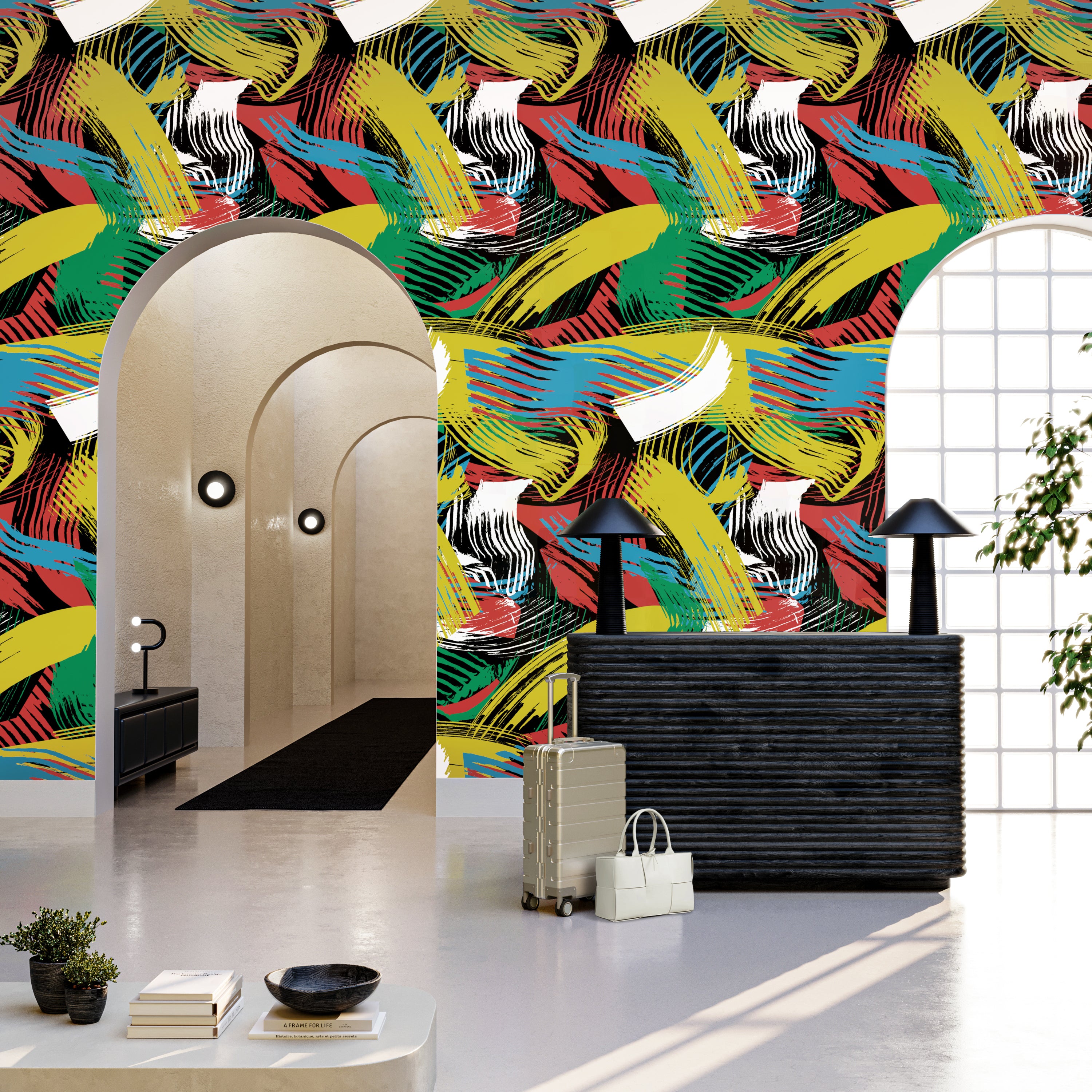 Mixed Tape© Mural Wallpaper in Marley