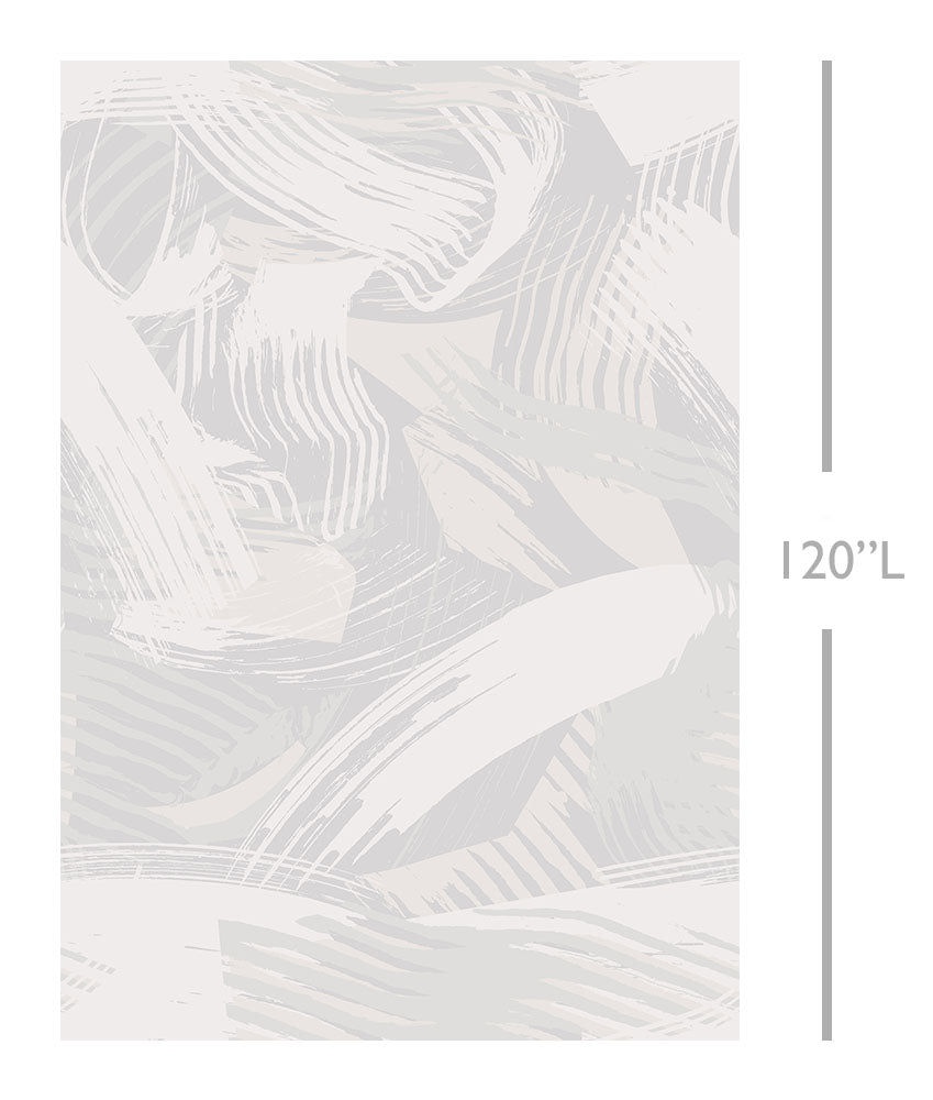 Mixed Tape© Mural Wallpaper in Warm Grey