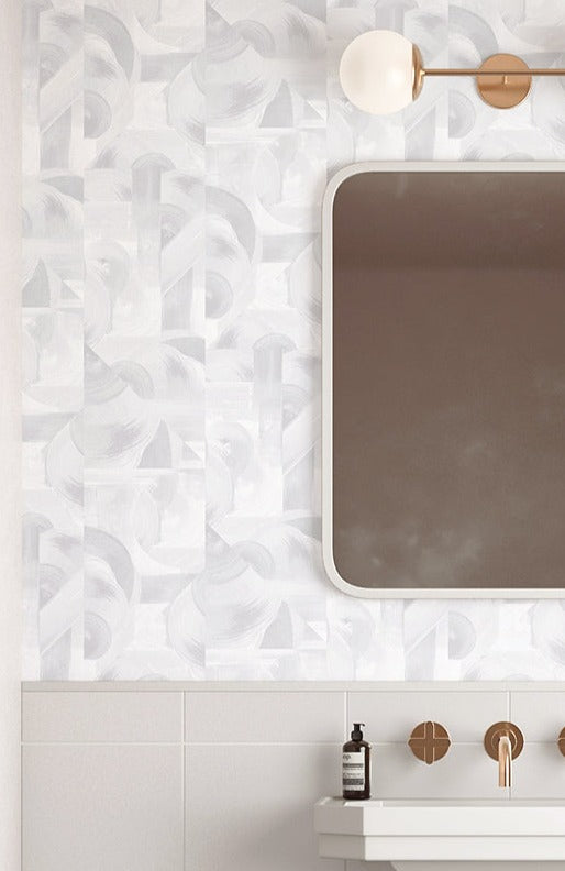 Block Party© Wallpaper in Grey