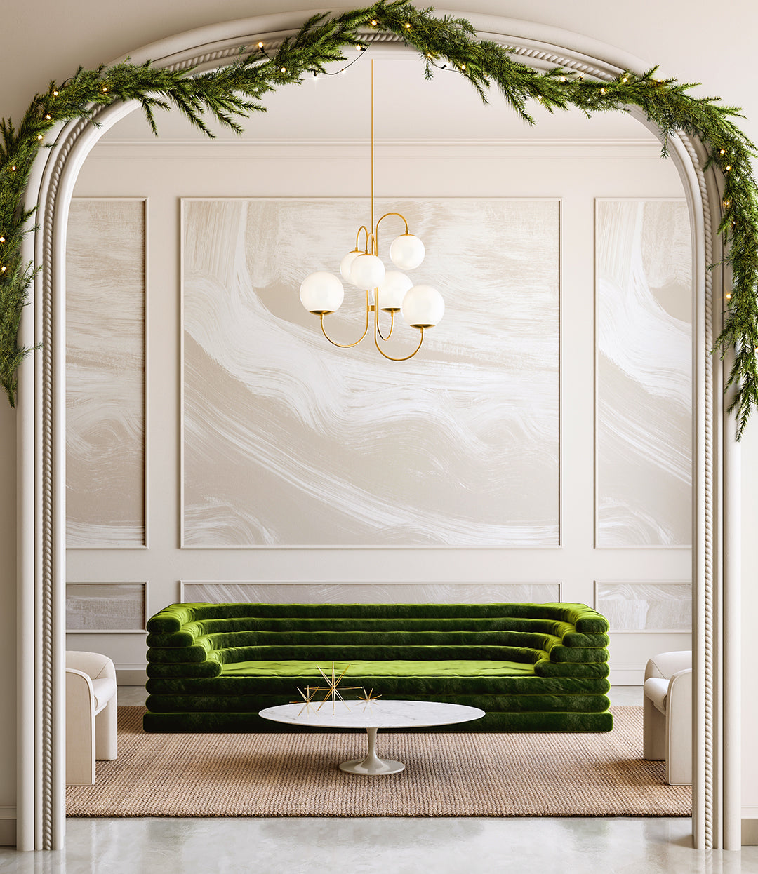 Modern Art© Mural Wallpaper in Nude