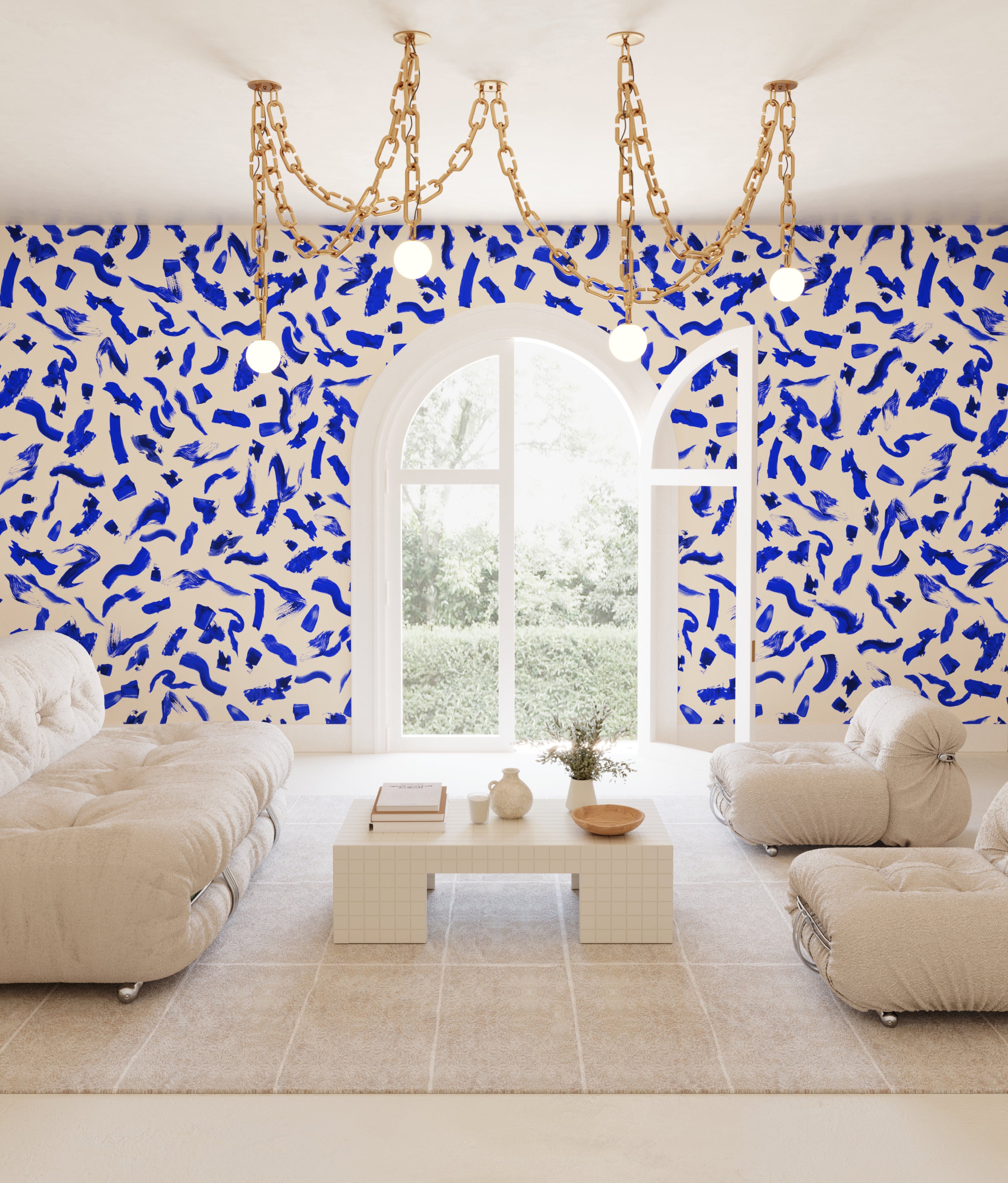 Mombasa© Wallpaper in Cobalt