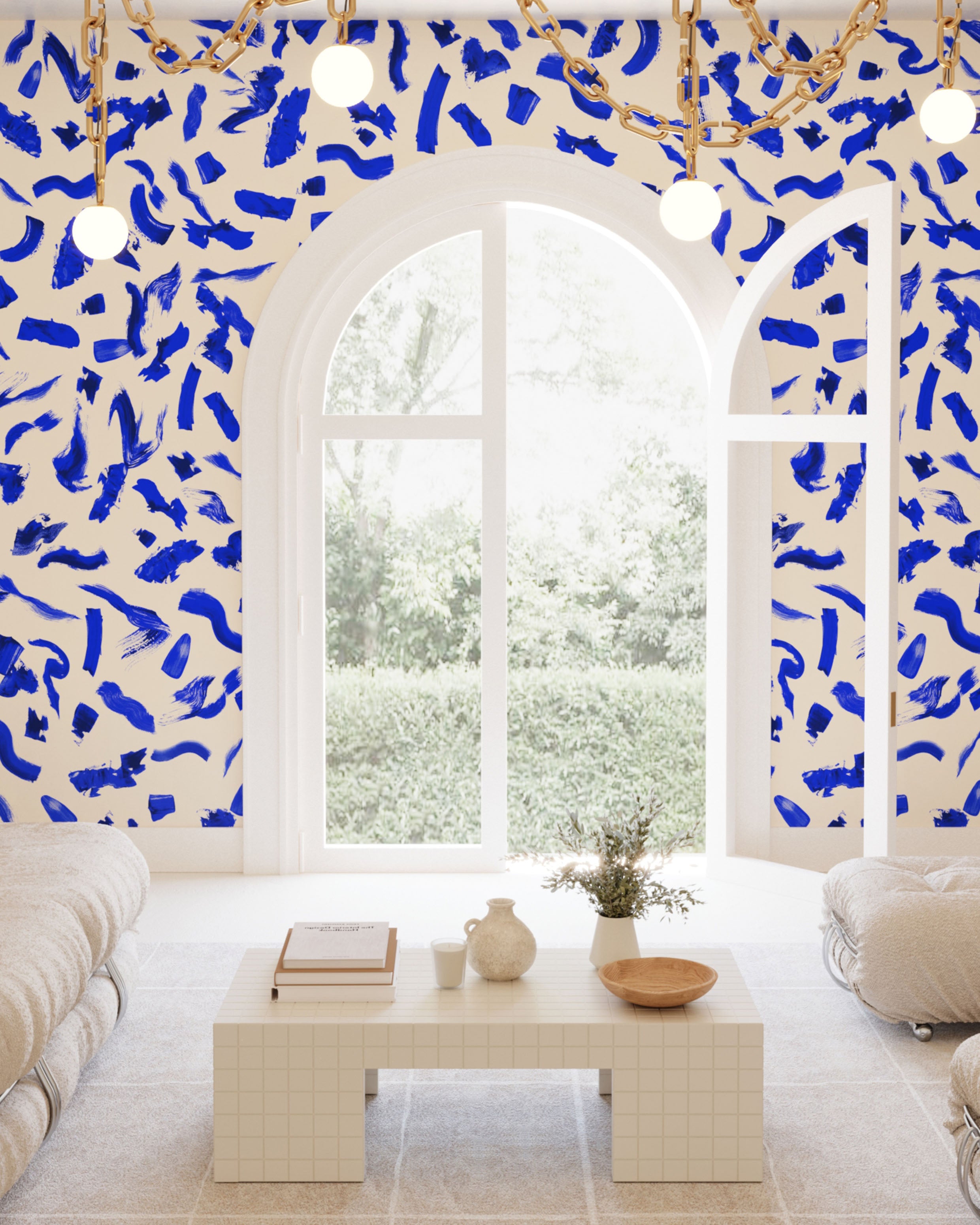 Mombasa© Wallpaper in Cobalt