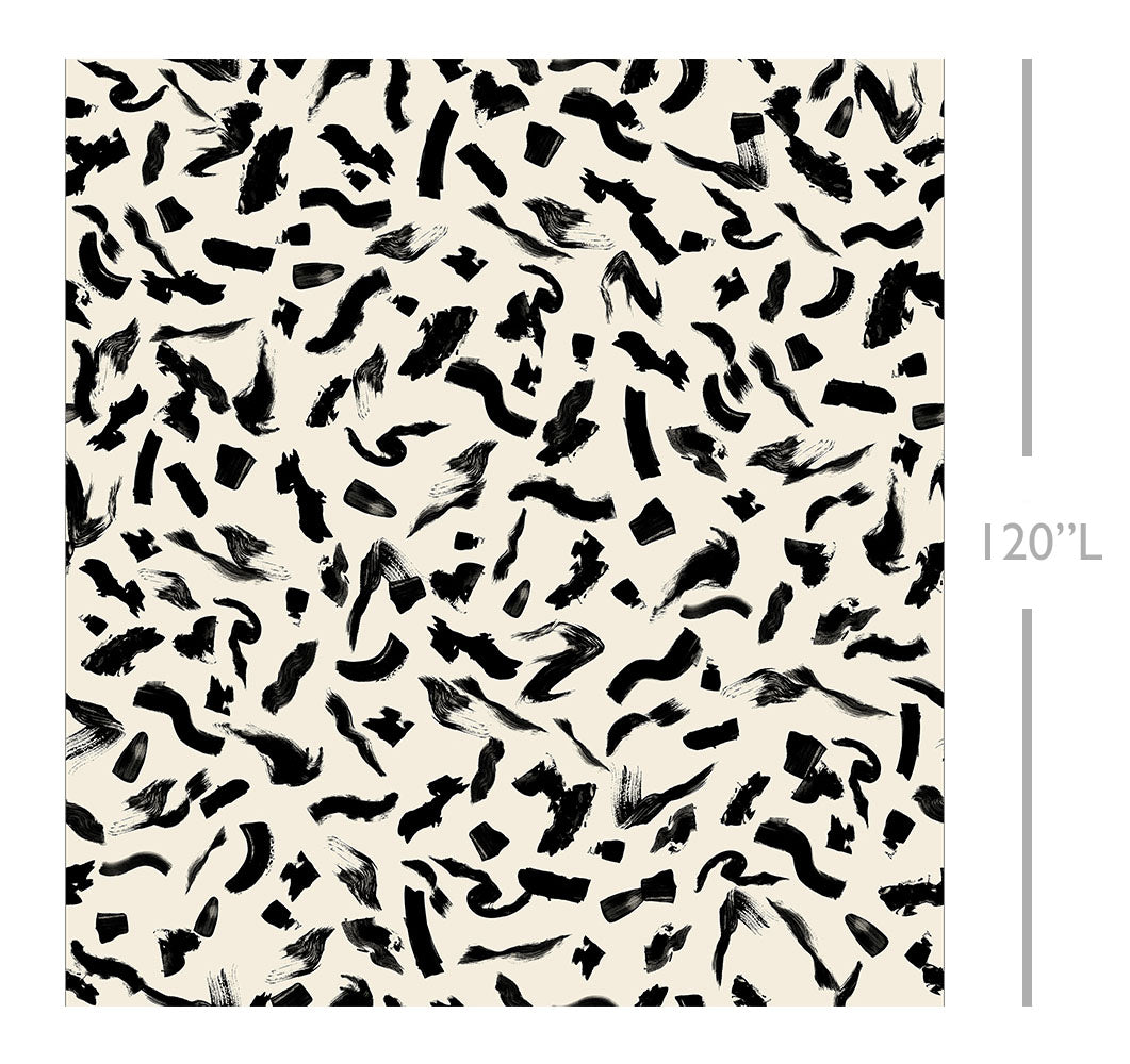 Mombasa© Wallpaper in Cremé + Black