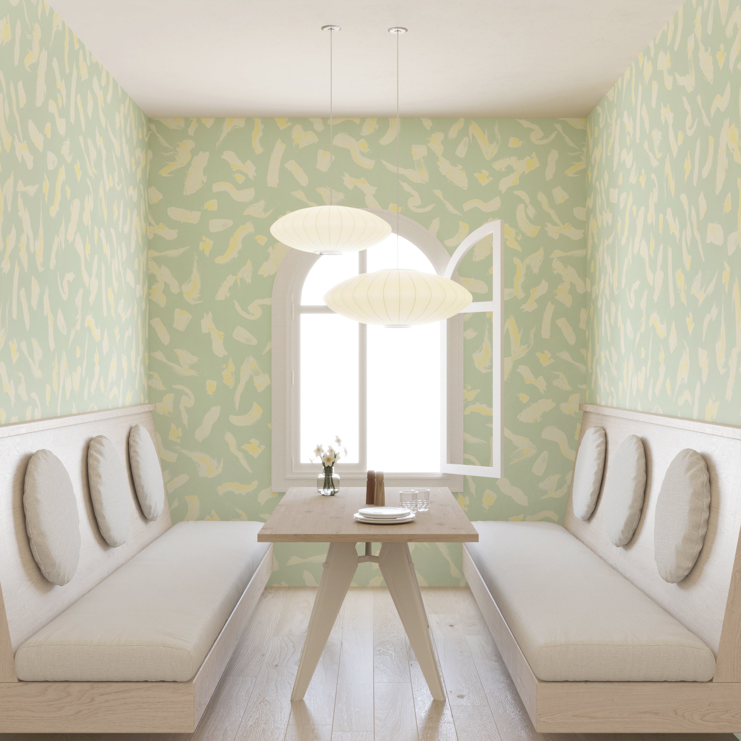 Mombasa© Wallpaper in Green