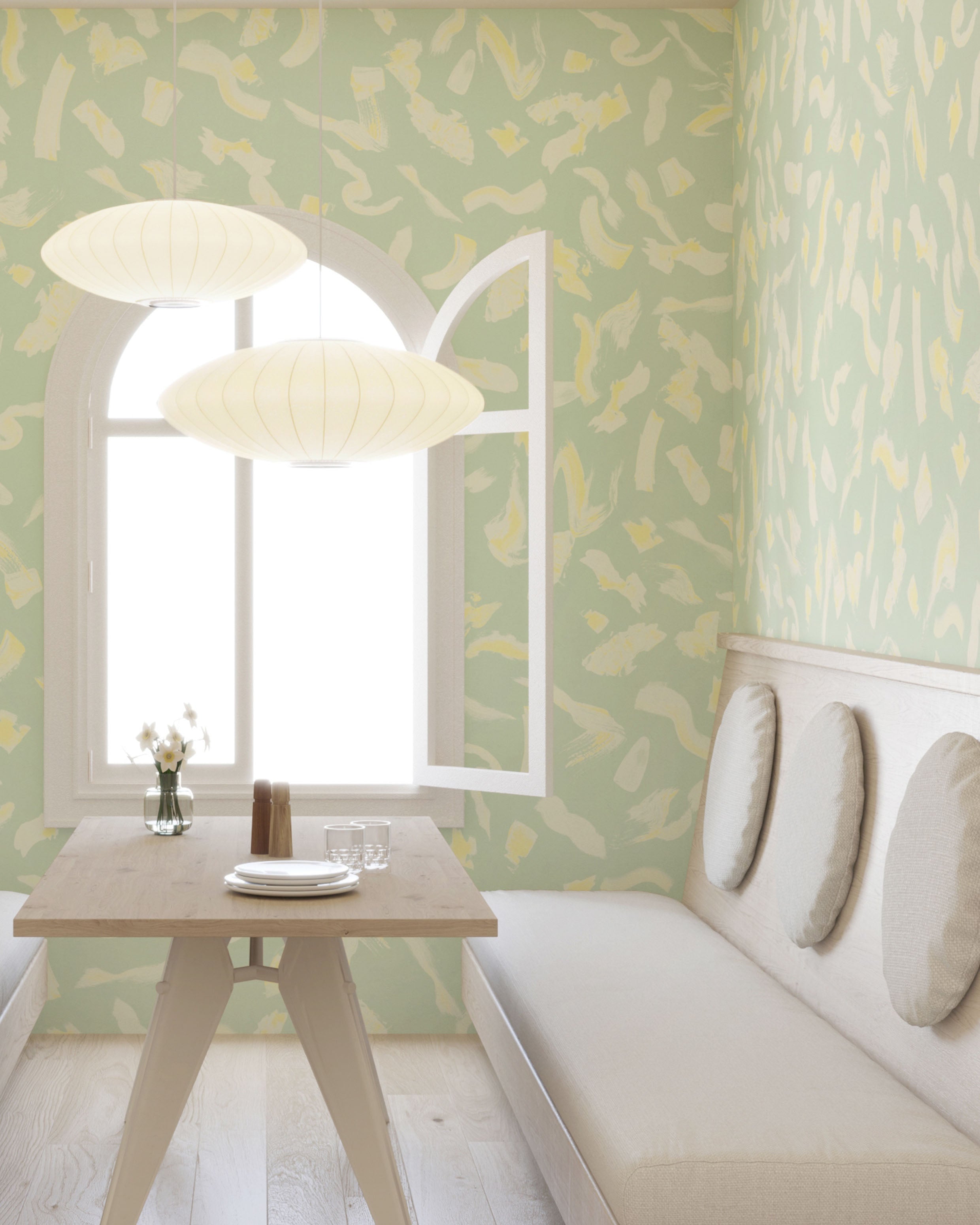 Mombasa© Wallpaper in Green