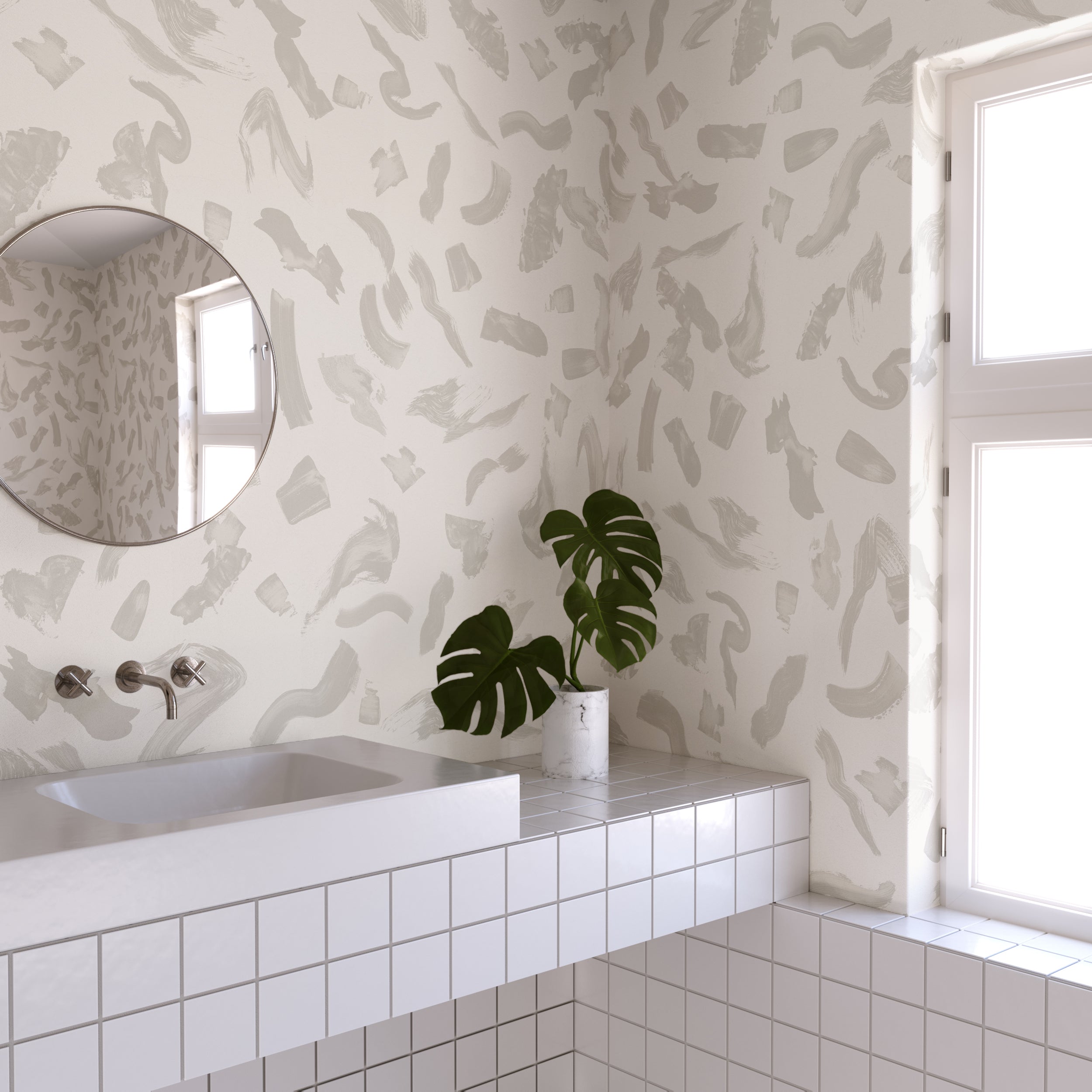 Mombasa© Wallpaper in Pewter