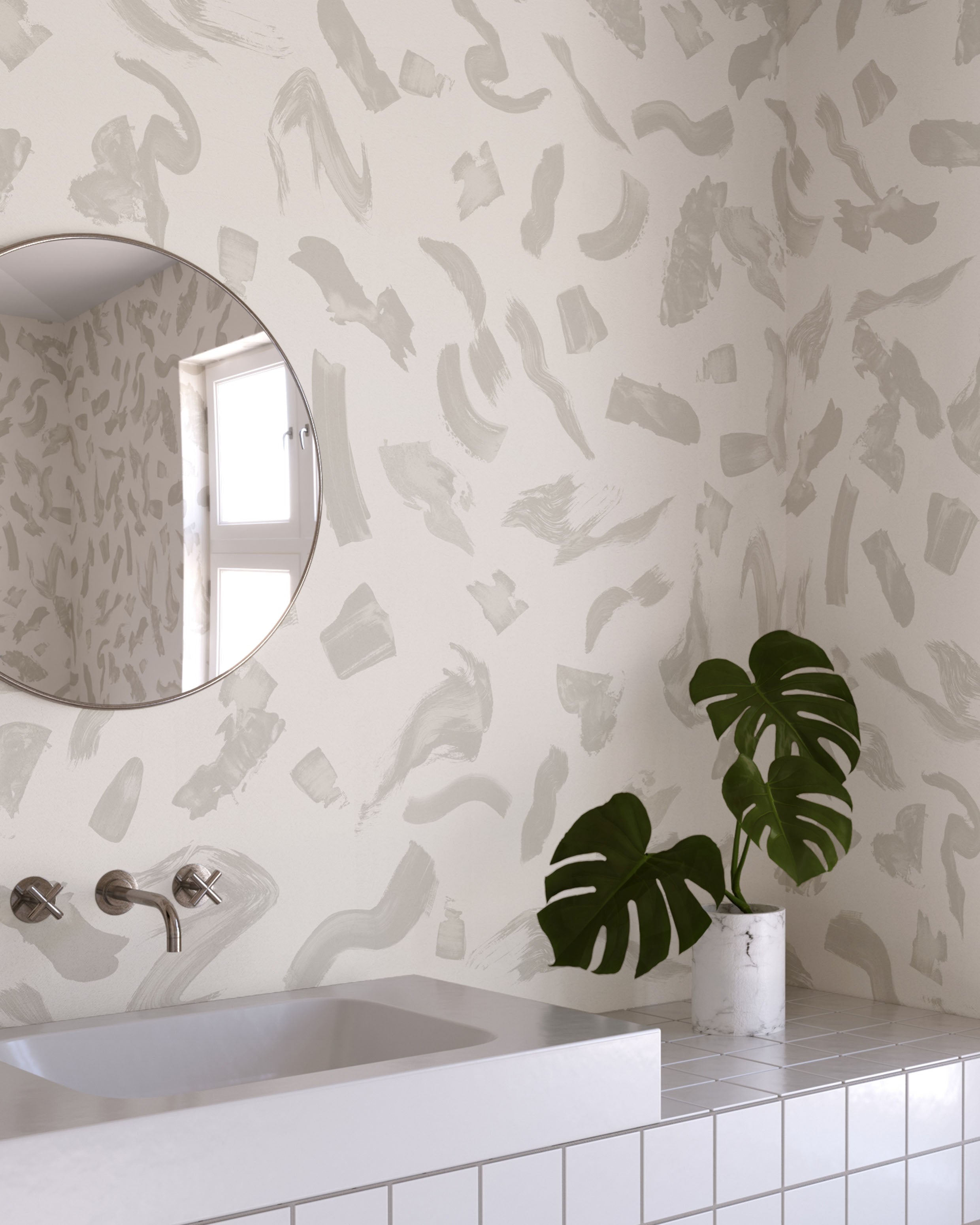 Mombasa© Wallpaper in Pewter