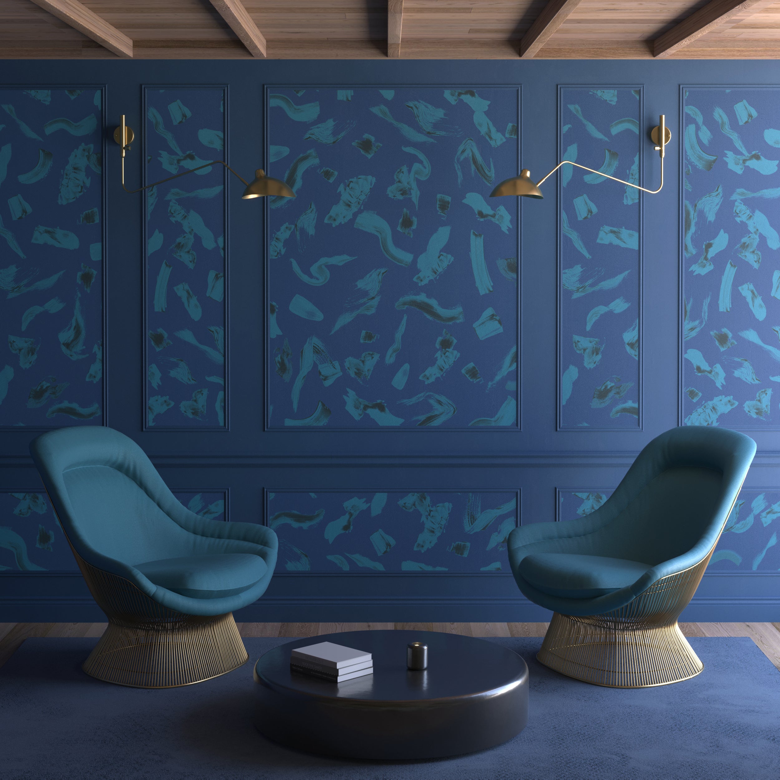 Mombasa© Wallpaper in Sapphire