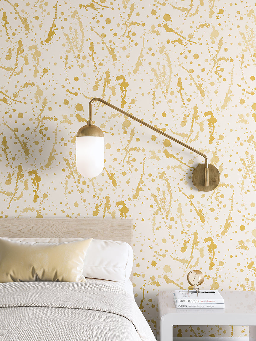 Spot On© Wallpaper in Mustard