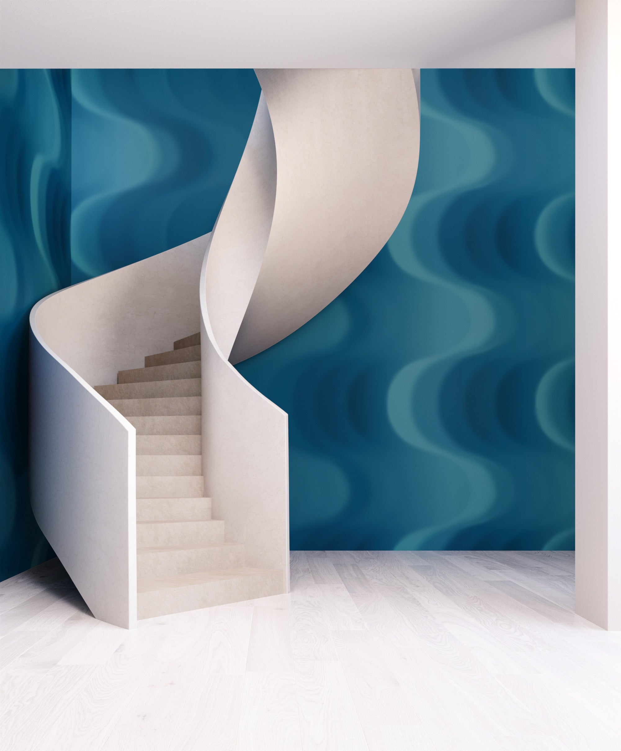 Oceanic© Mural Wallpaper in Aegean