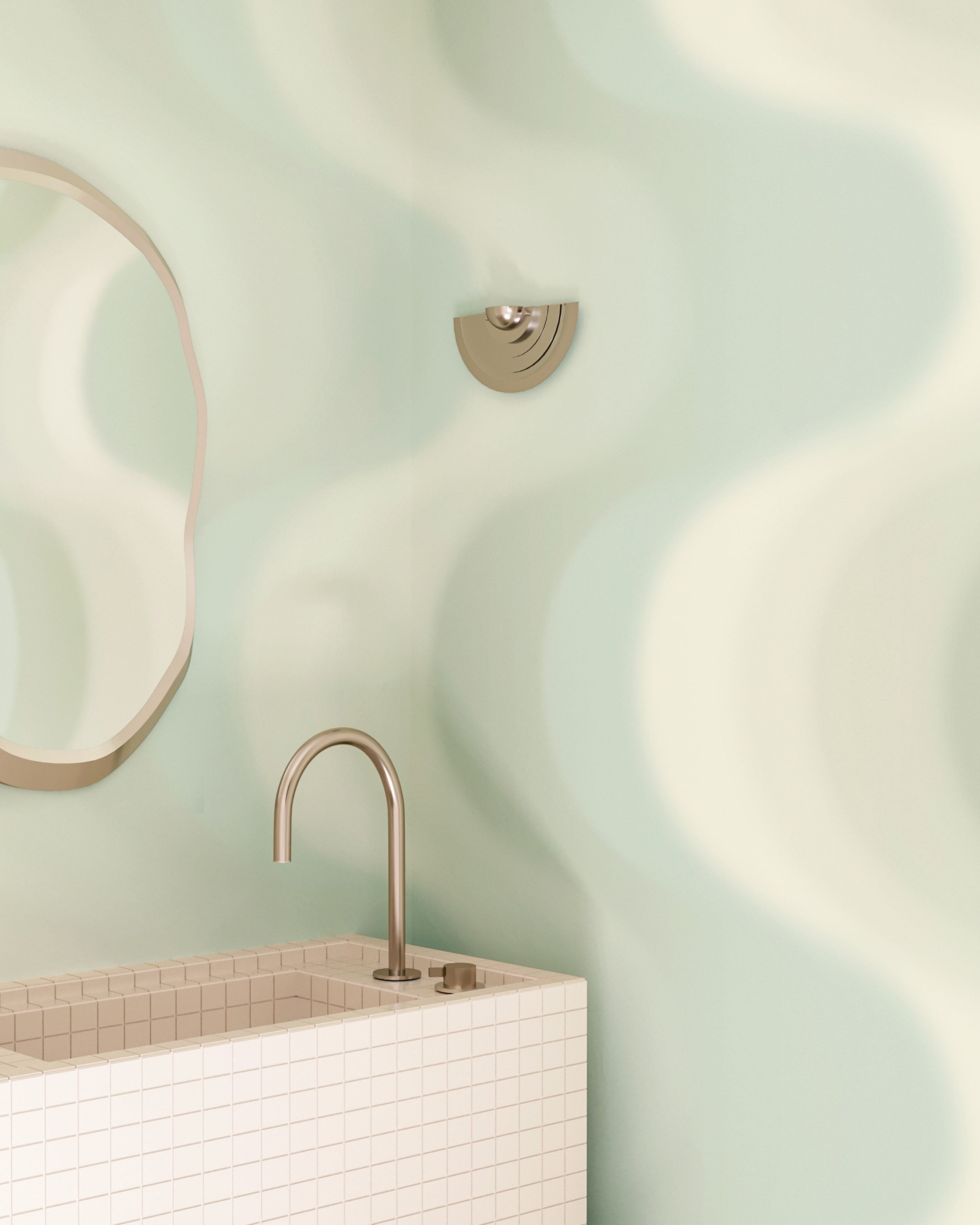 Oceanic© Mural Wallpaper in Pickle