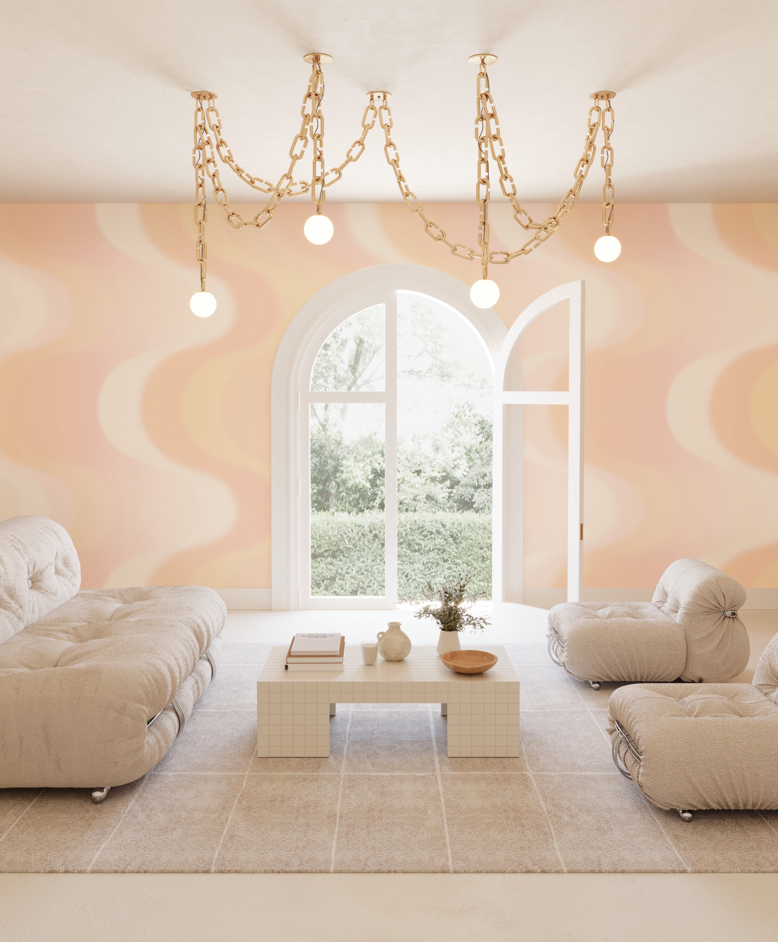 Oceanic© Mural Wallpaper in Popsicle