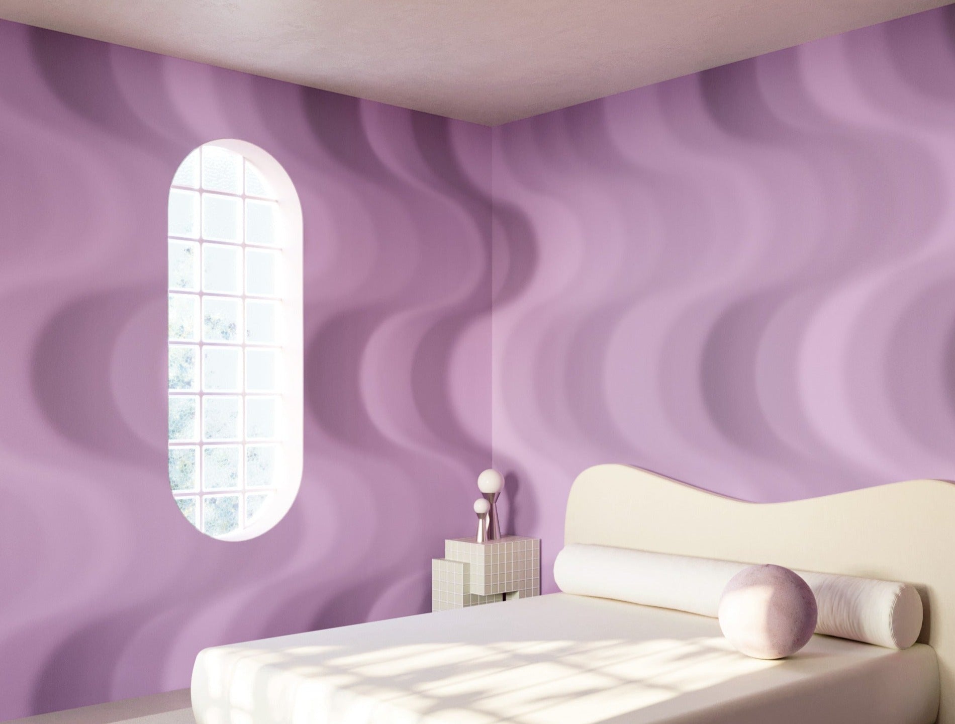 Oceanic© Mural Wallpaper in Purple