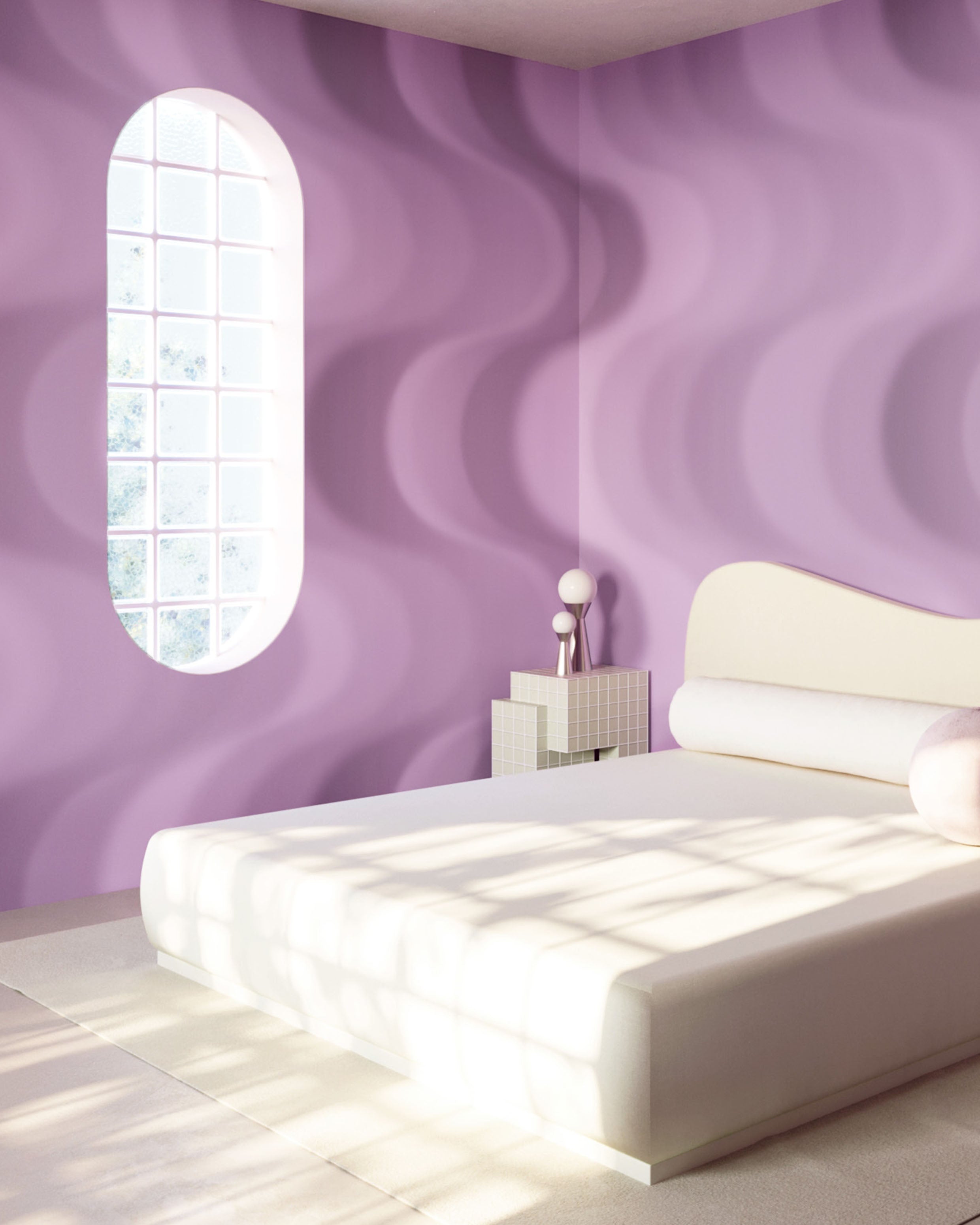 Oceanic© Mural Wallpaper in Purple
