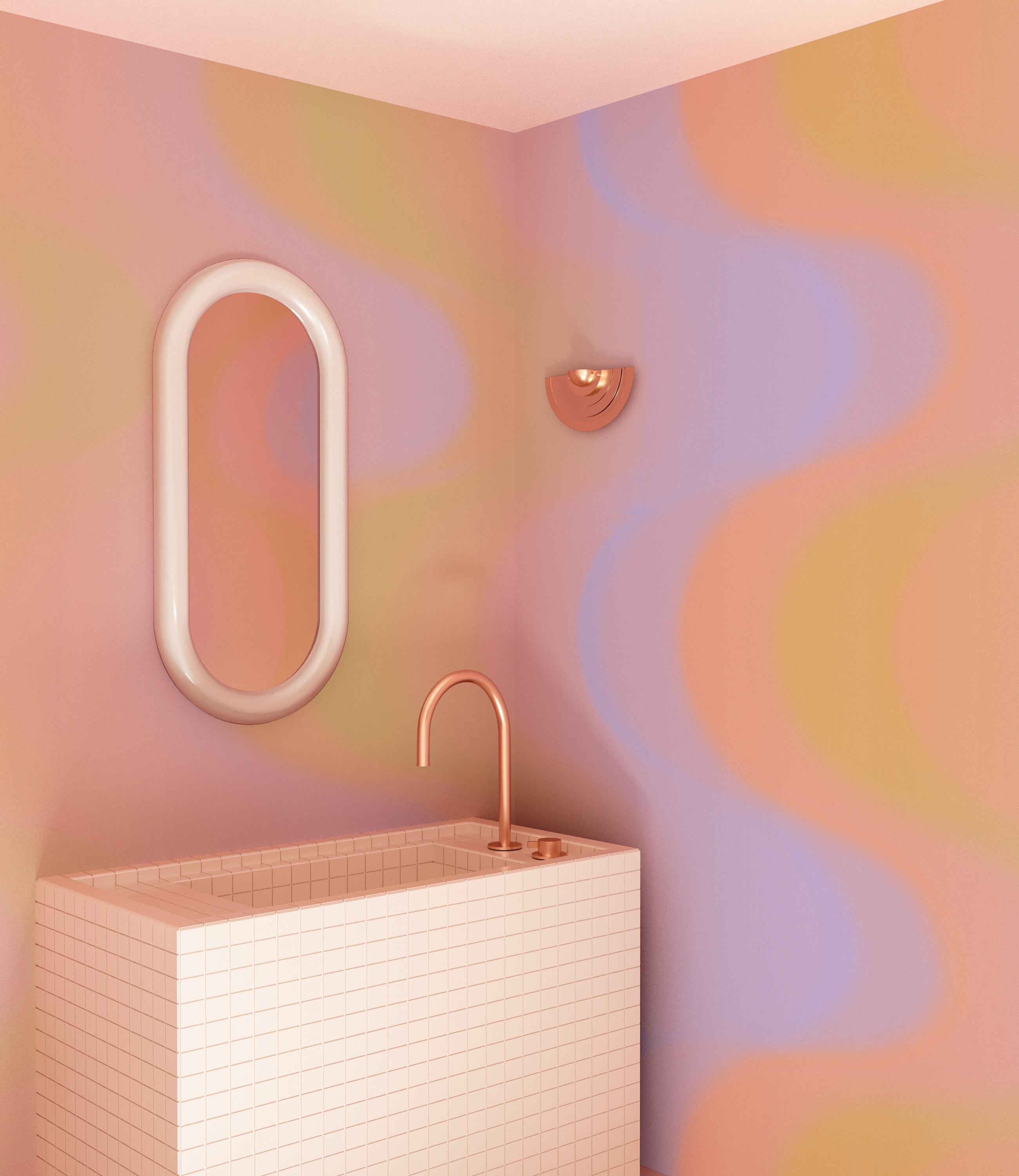 Oceanic© Mural Wallpaper in Sunburst