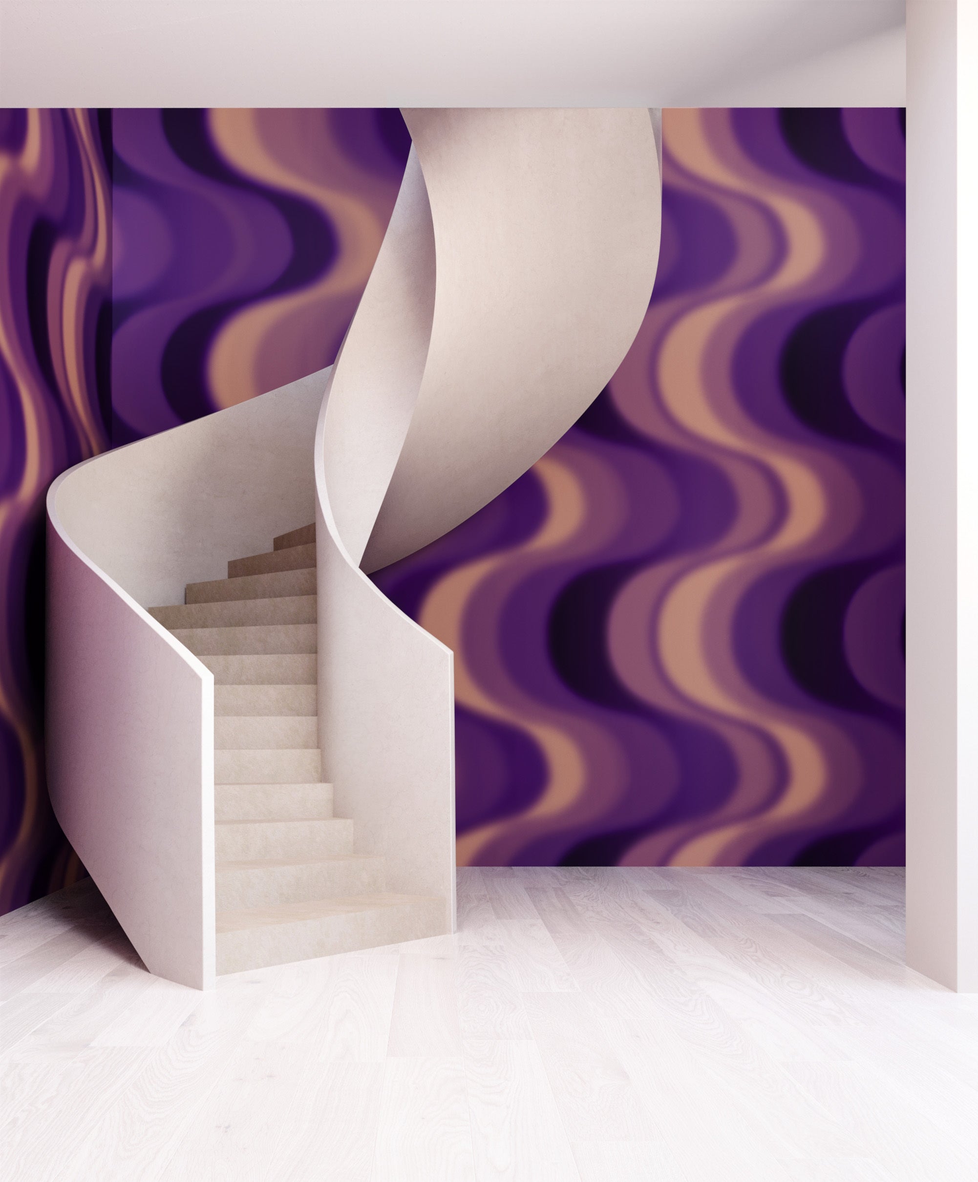 Oceanic© Mural Wallpaper in Viola