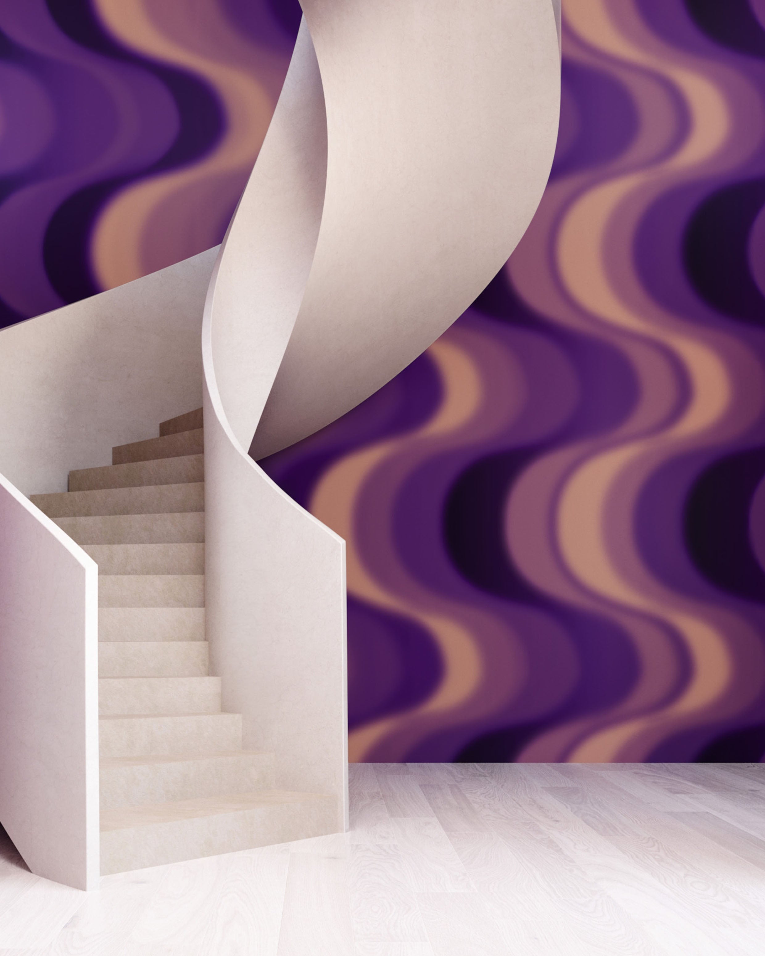 Oceanic© Mural Wallpaper in Viola