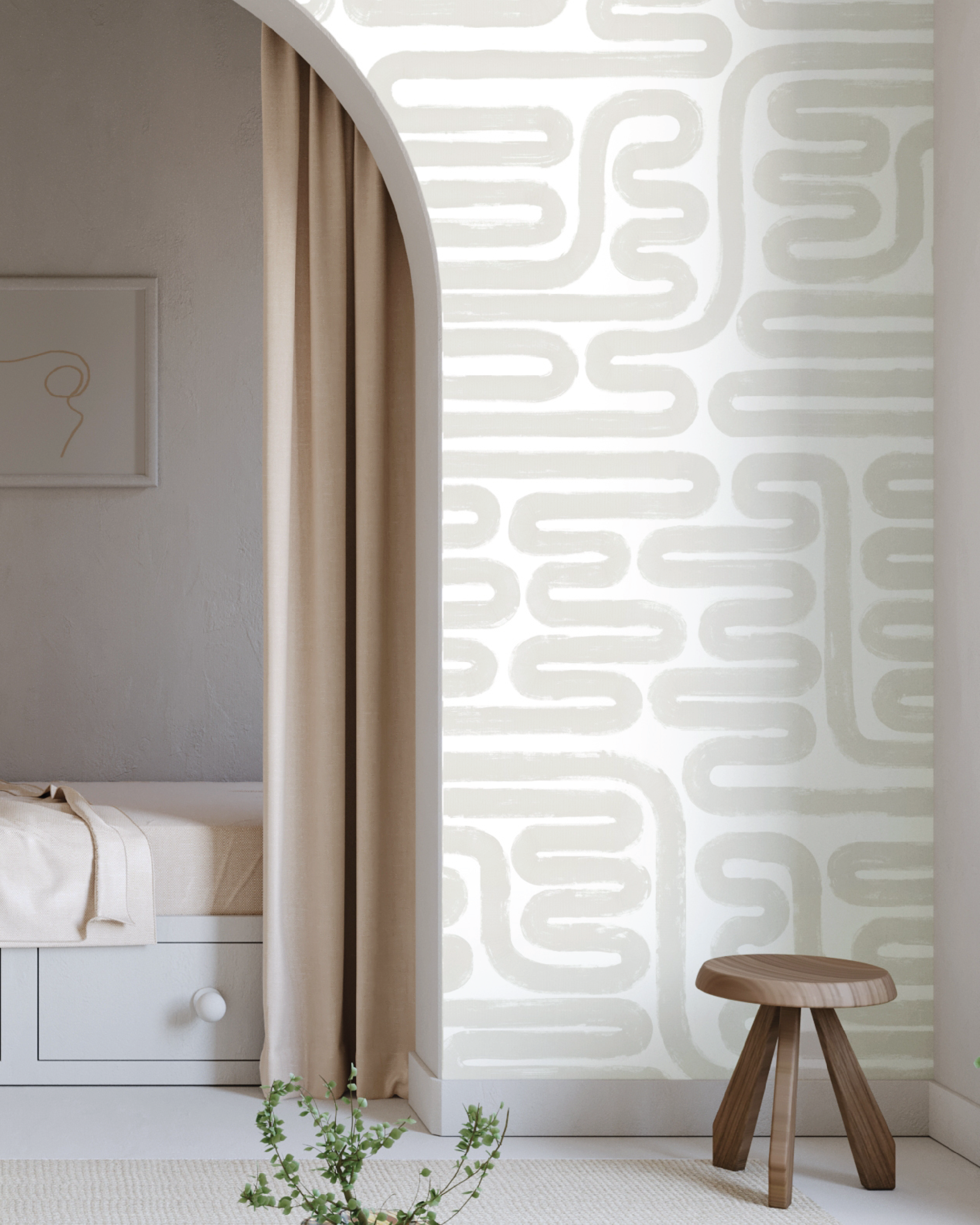 Pac-Man© Wallpaper in Acid Wash