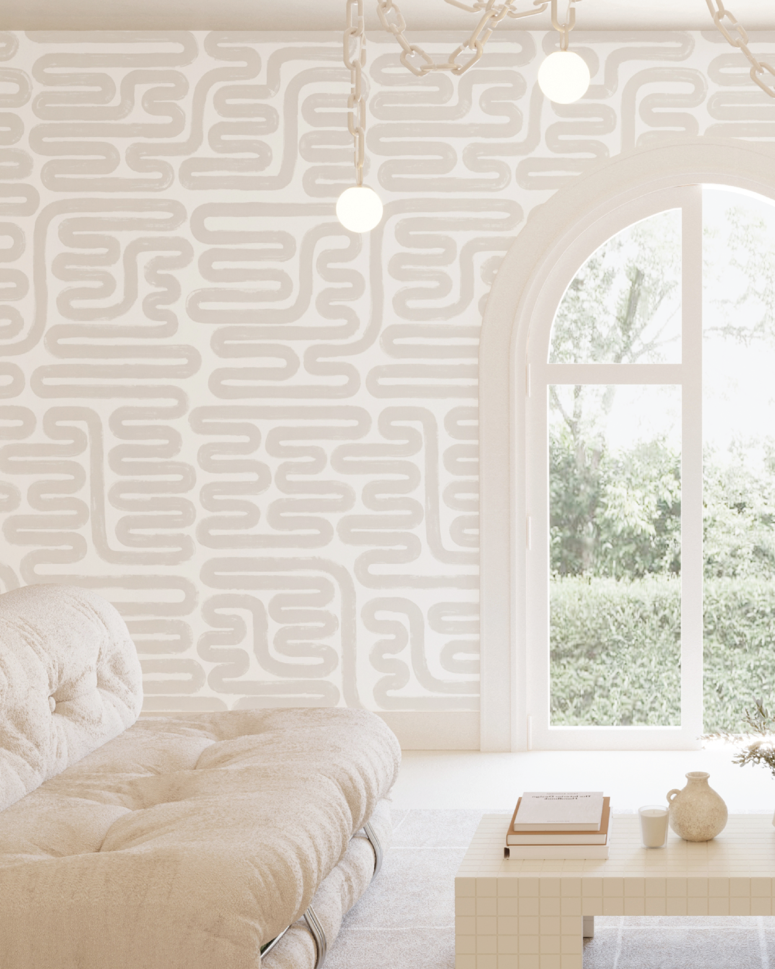 Pac-Man© Wallpaper in Acid Wash