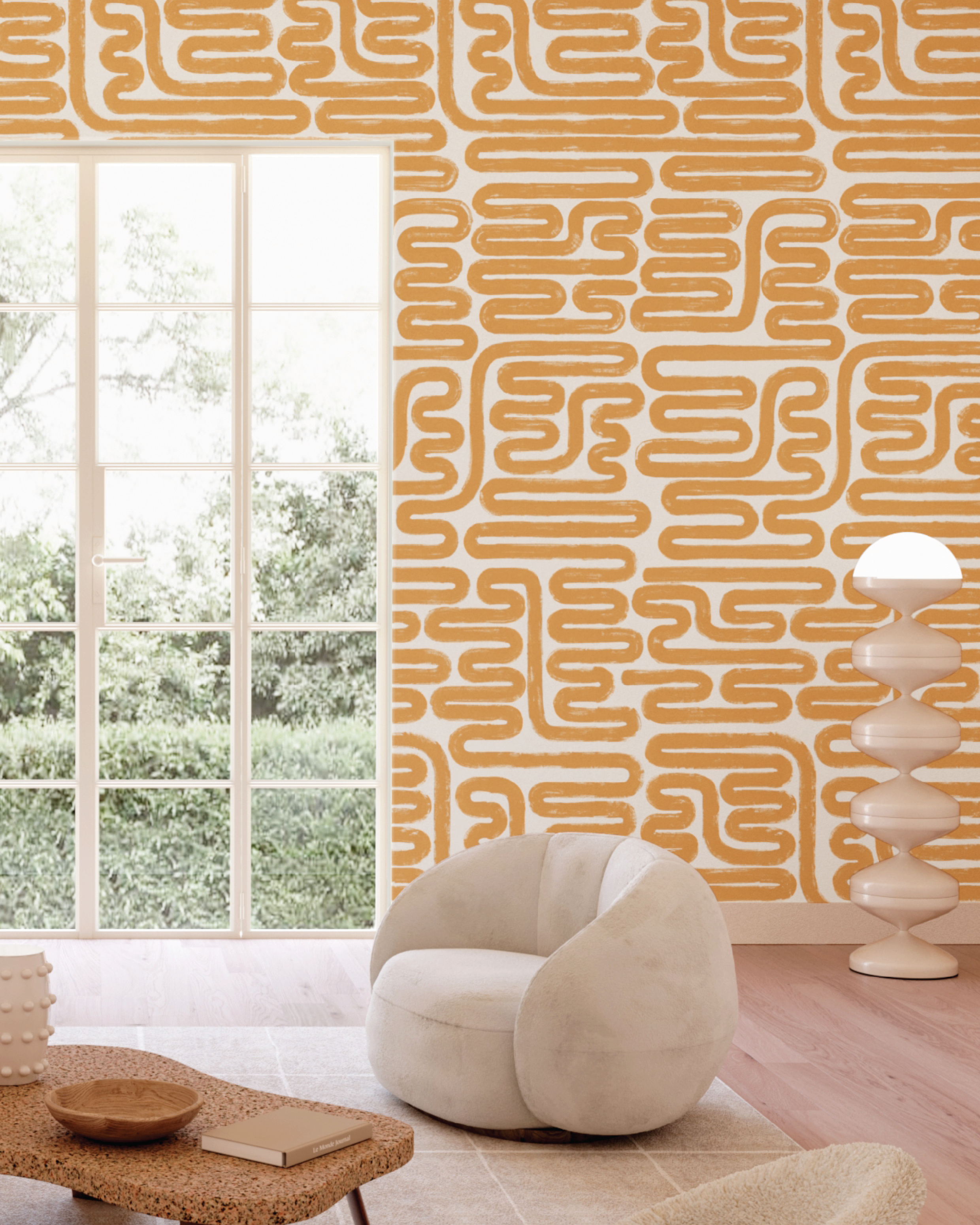 Pac-Man© Wallpaper in Husk