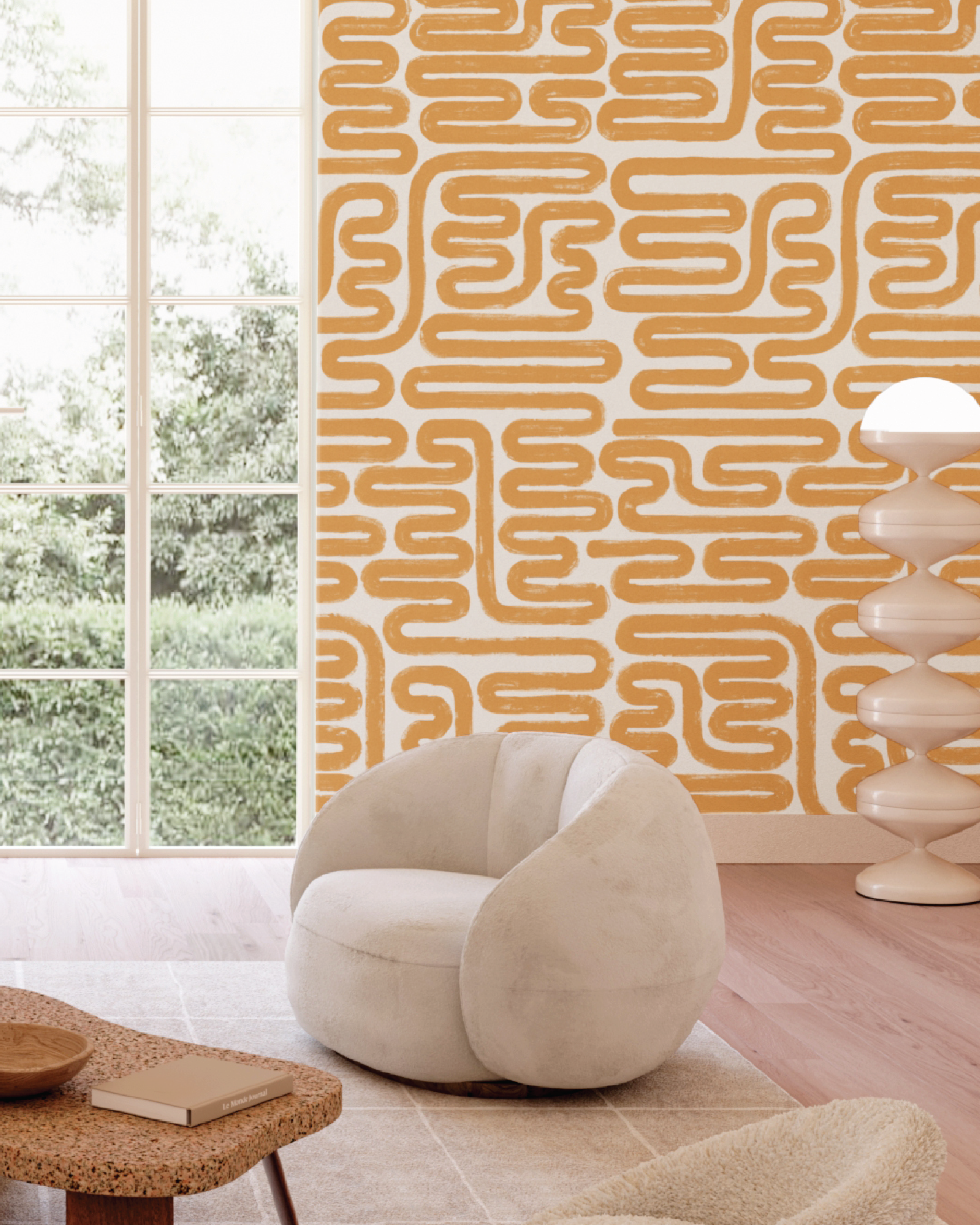 Pac-Man© Wallpaper in Husk