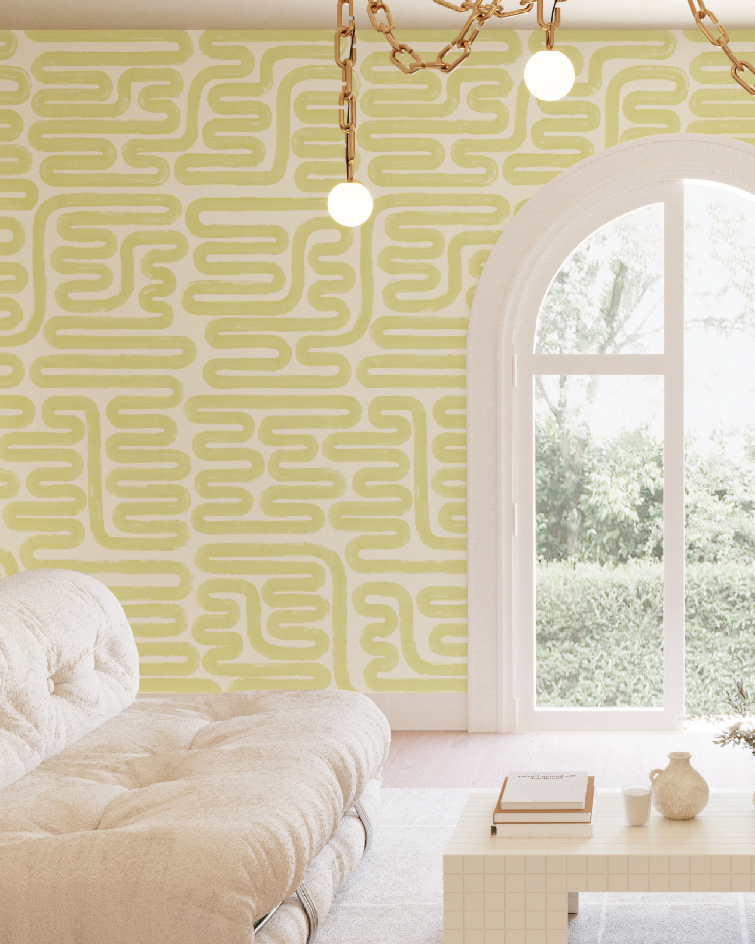 Pac-Man© Wallpaper in Kiwi