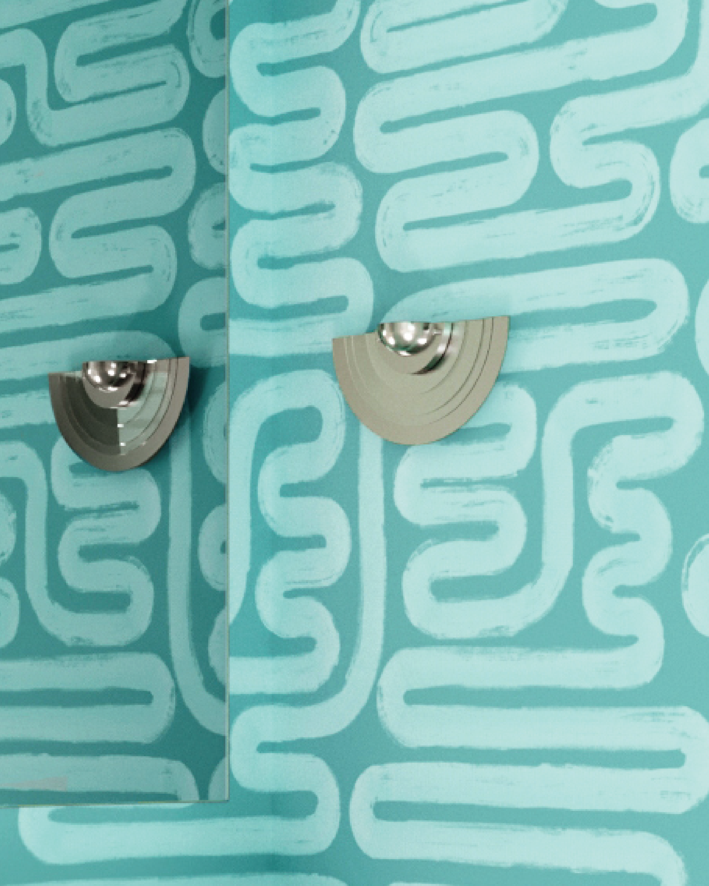 Pac-Man© Wallpaper in Lagoon