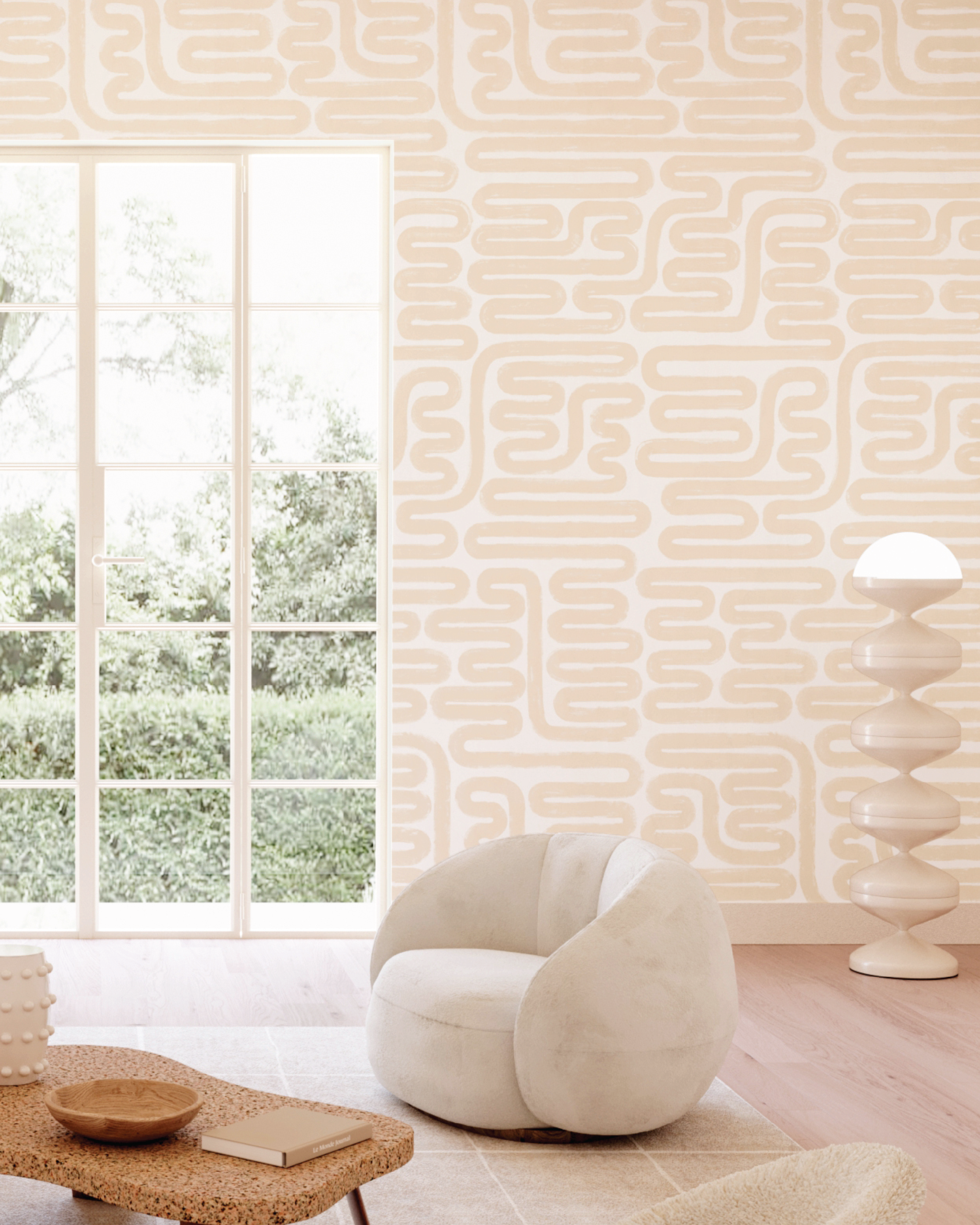 Pac-Man© Wallpaper in Nude