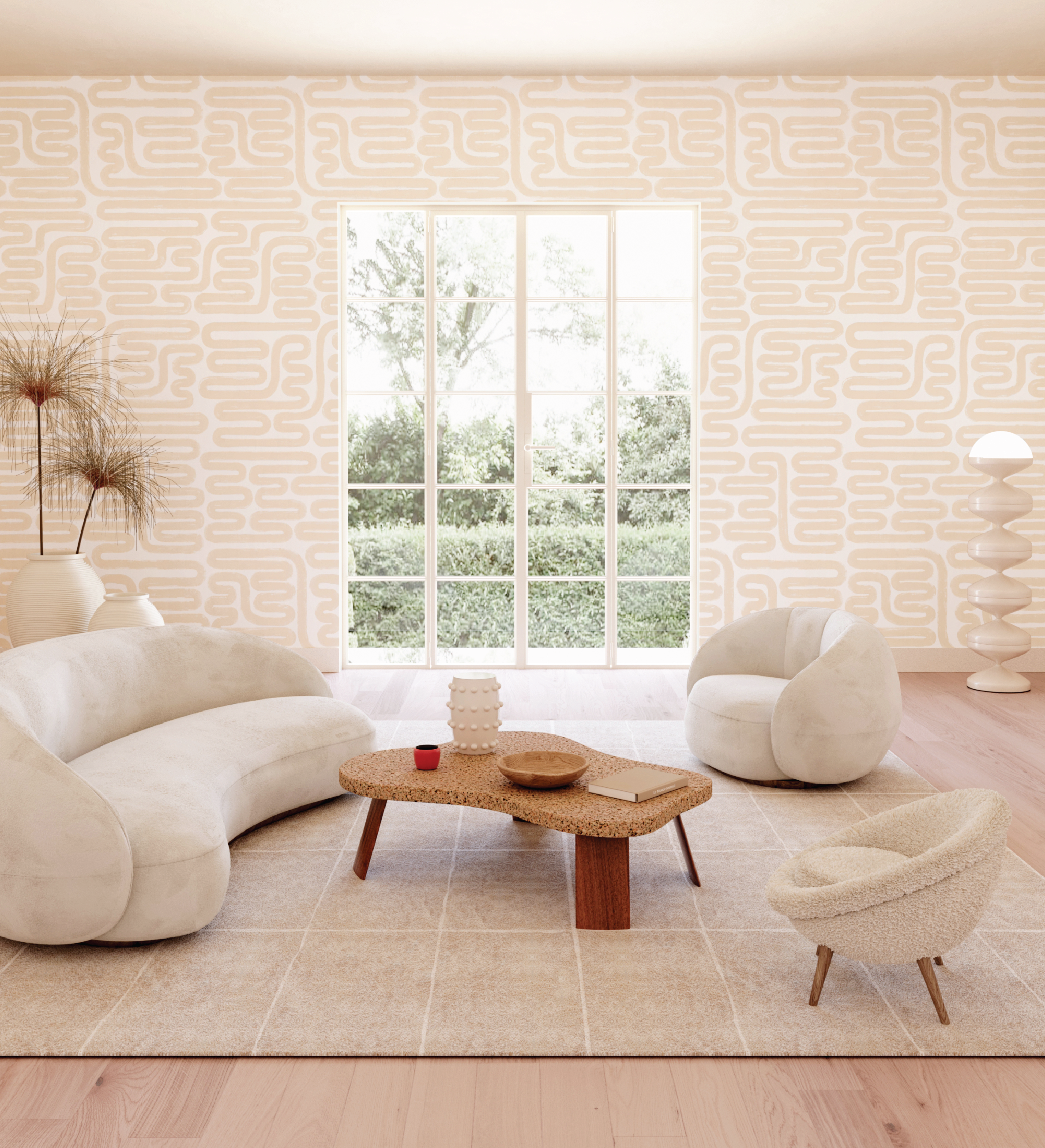 Pac-Man© Wallpaper in Nude