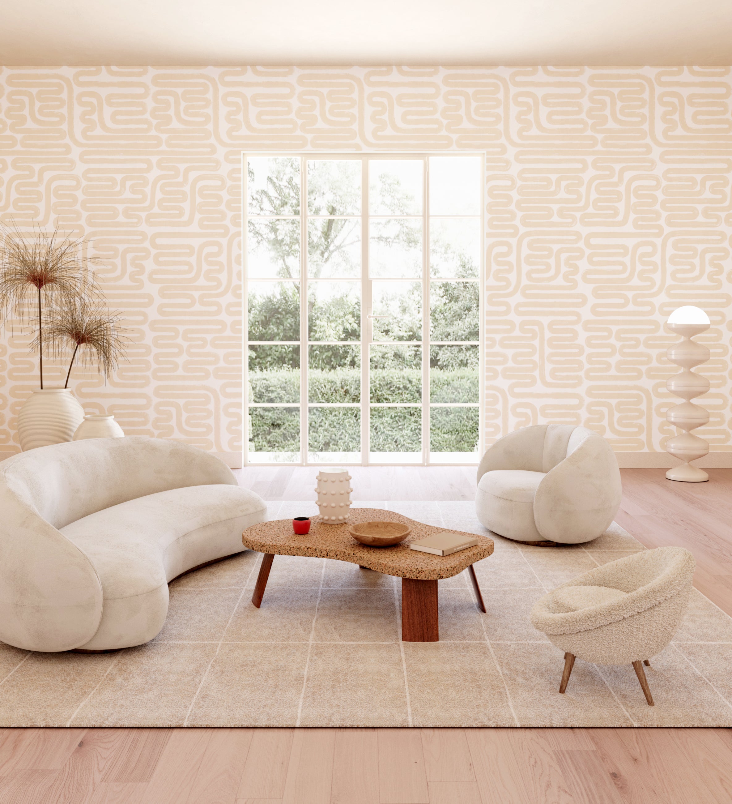 Pac-Man© Wallpaper in Nude