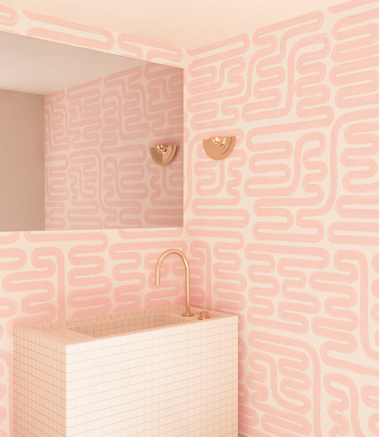 Pac-Man© Wallpaper in Petal