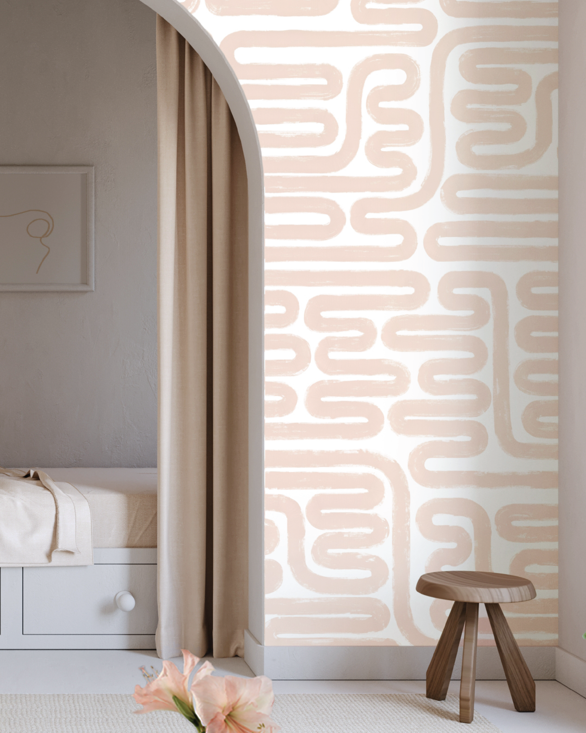 Pac-Man© Wallpaper in Pink