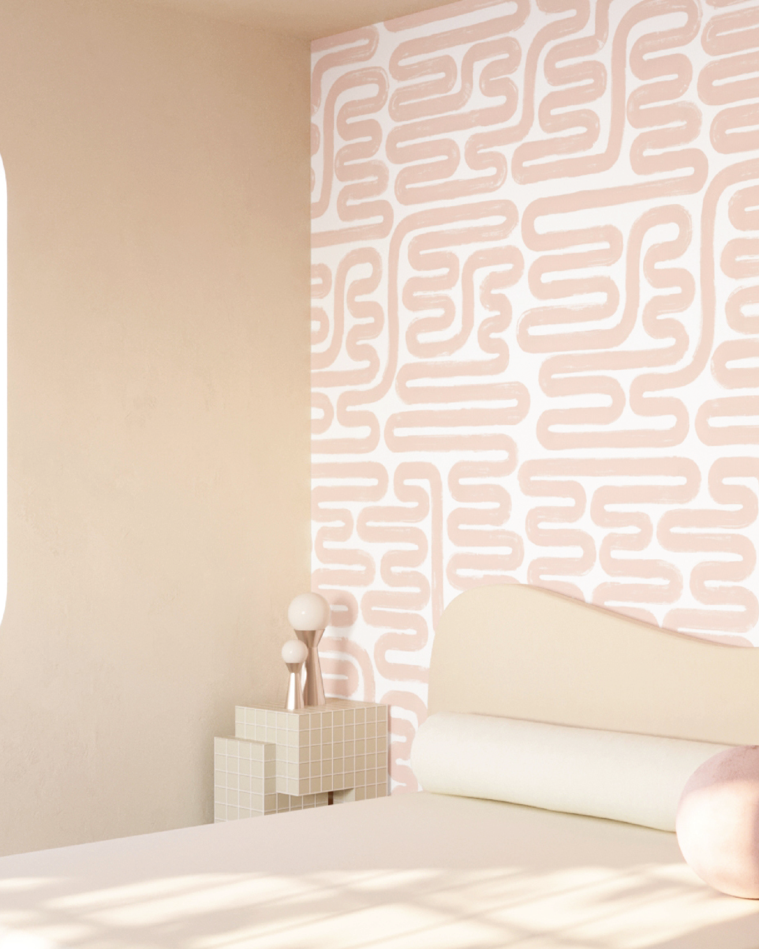 Pac-Man© Wallpaper in Pink