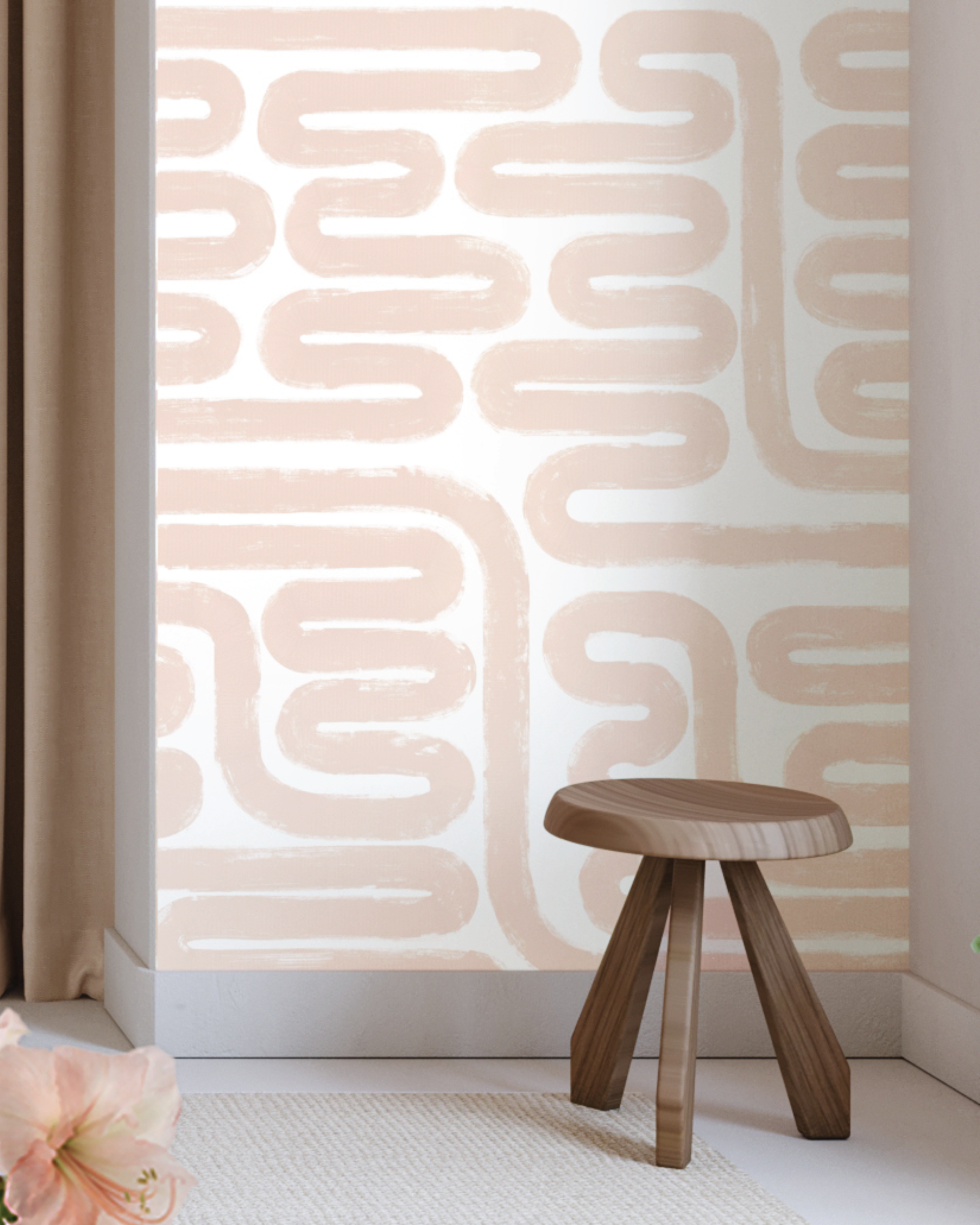 Pac-Man© Wallpaper in Pink