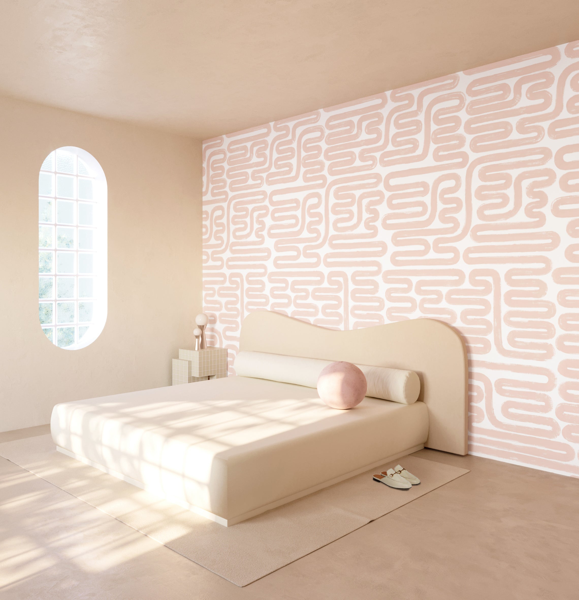 Pac-Man© Wallpaper in Pink