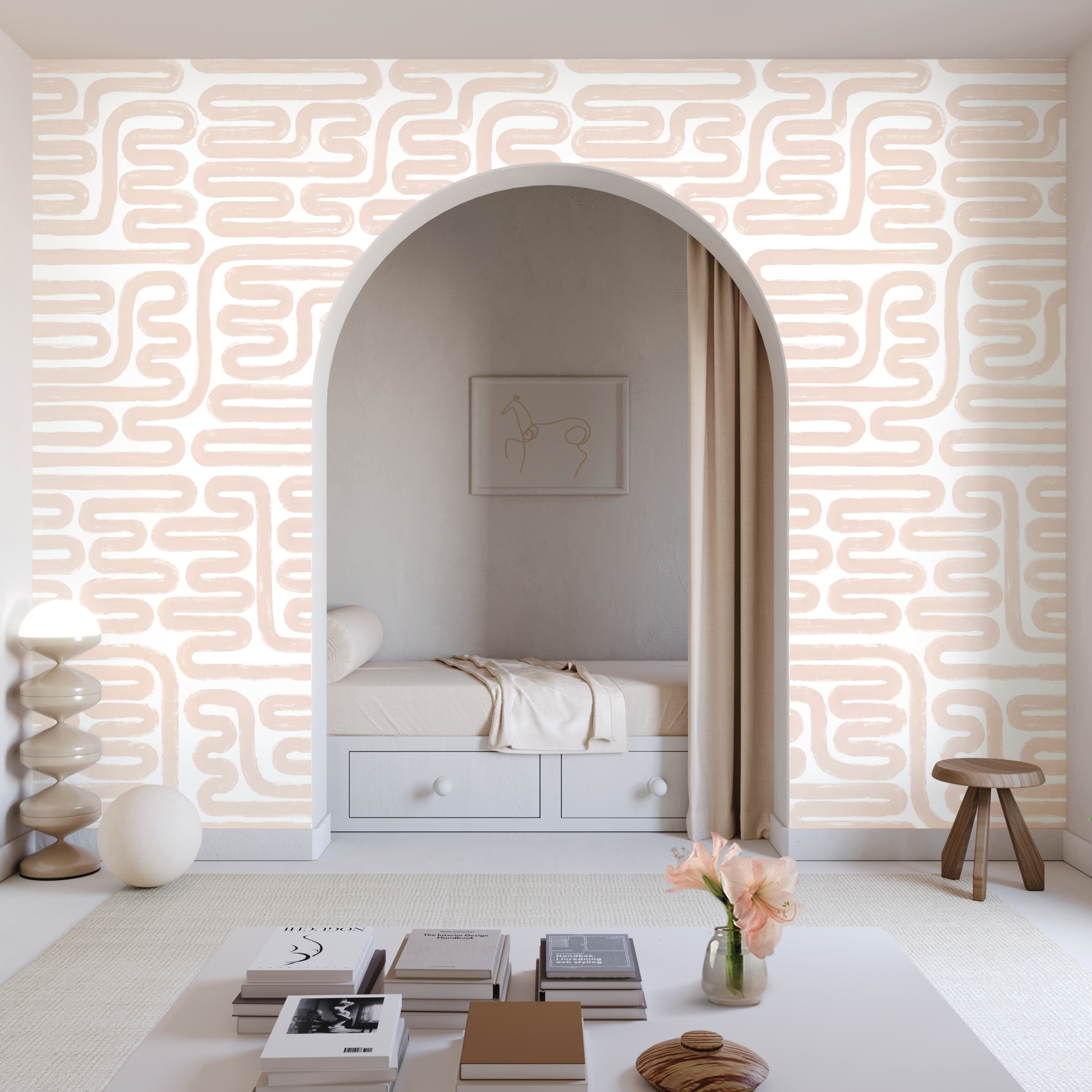 Pac-Man© Wallpaper in Pink