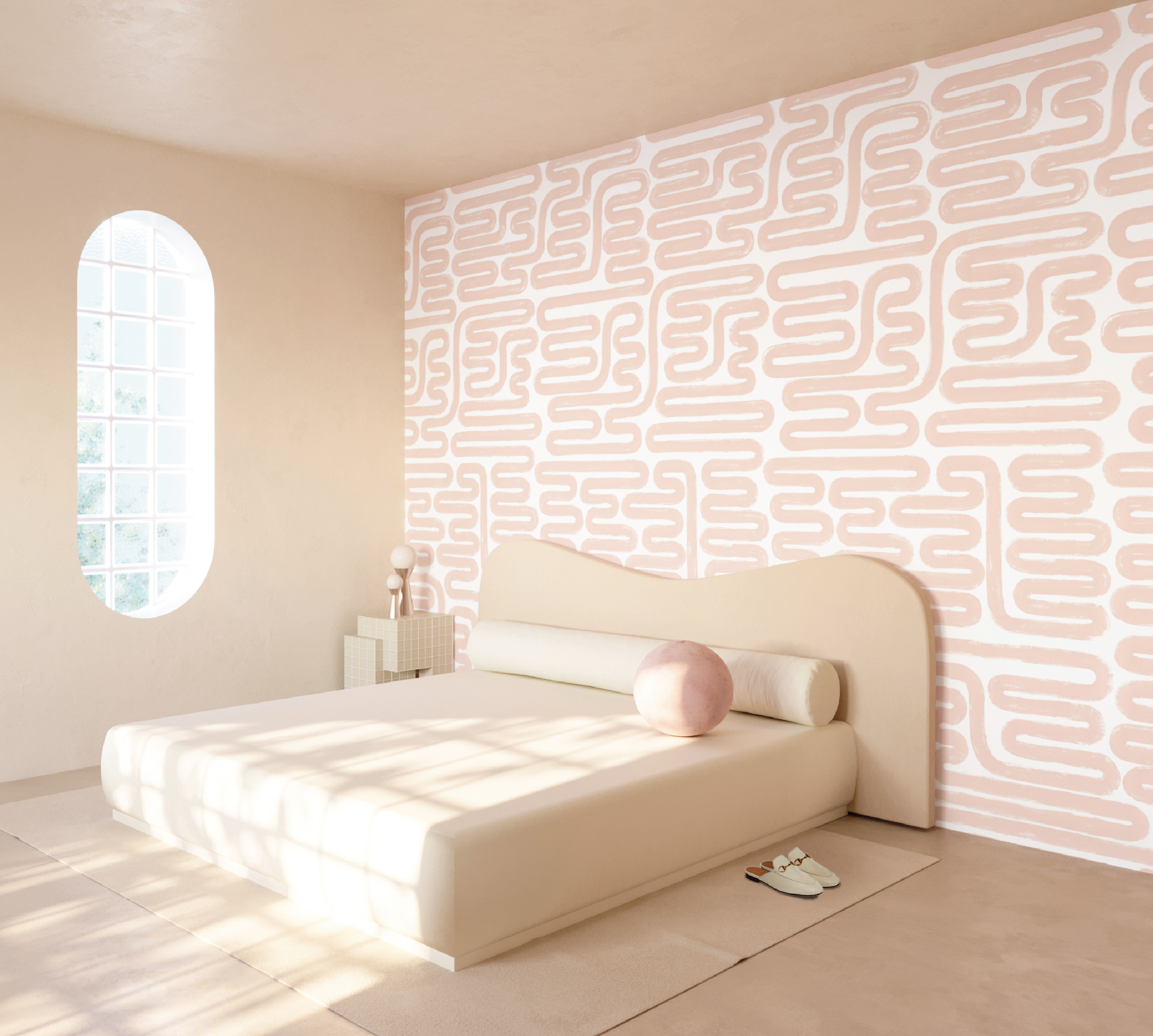 Pac-Man© Wallpaper in Pink