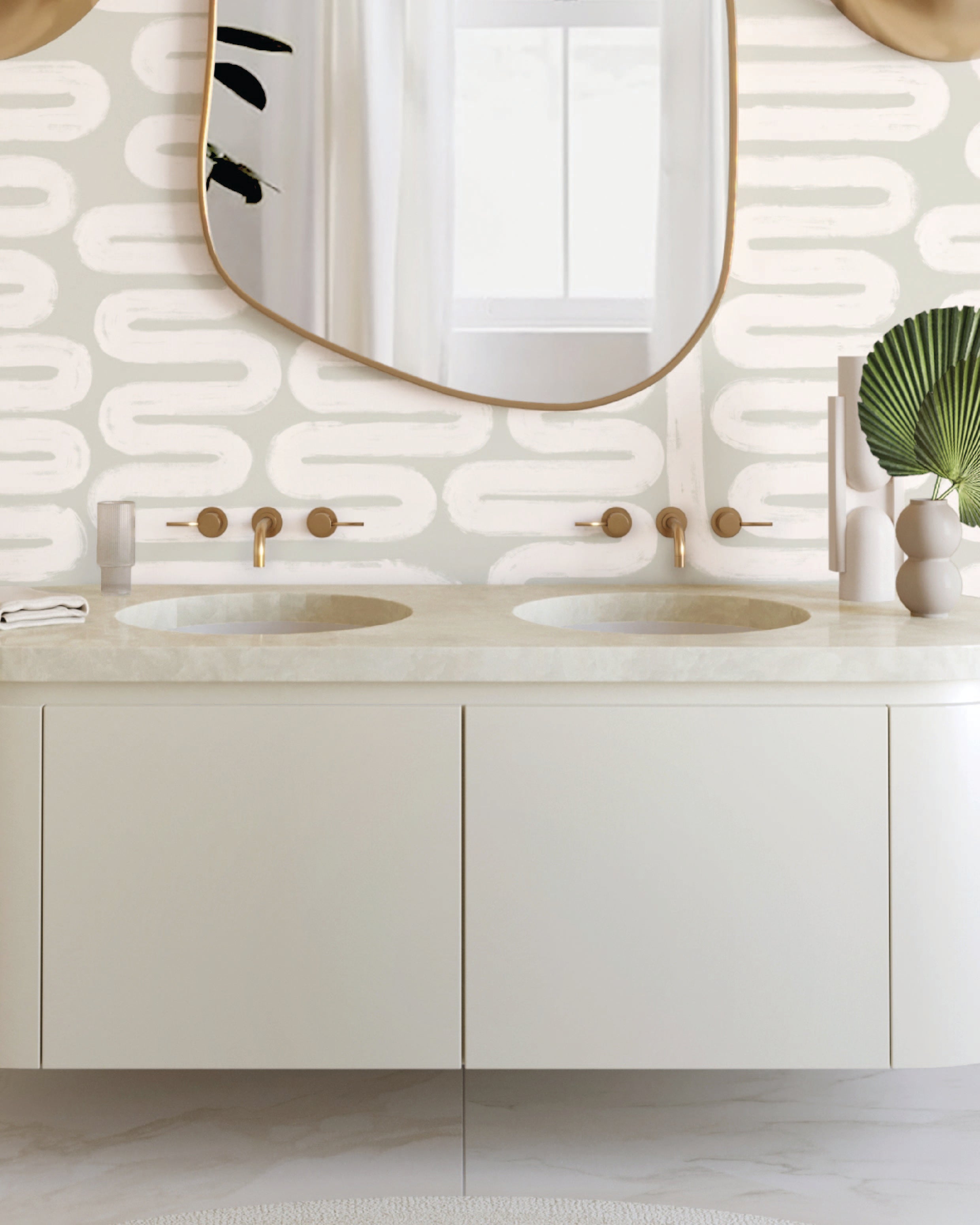 Pac-Man© Wallpaper in Soapstone