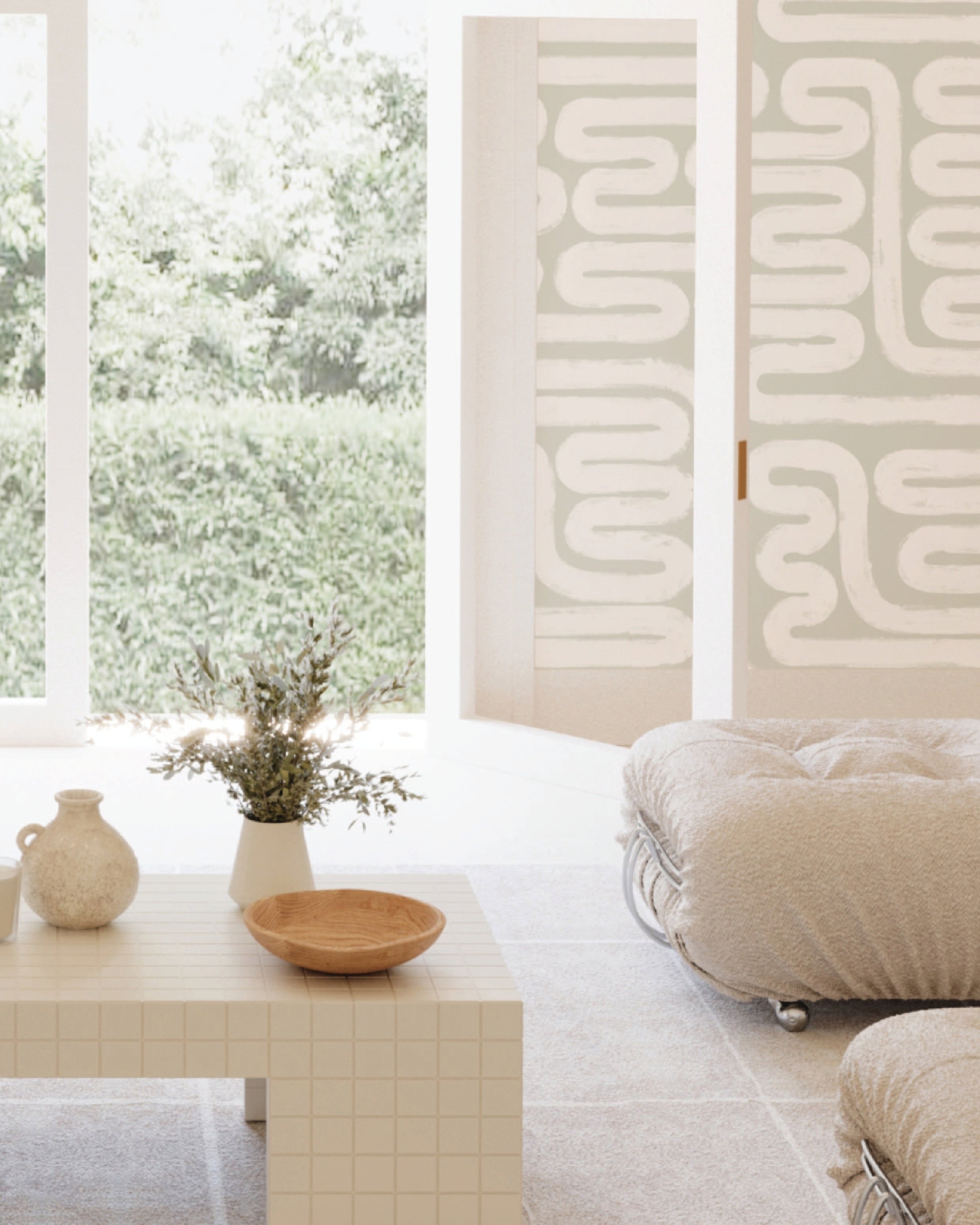 Pac-Man© Wallpaper in Soapstone