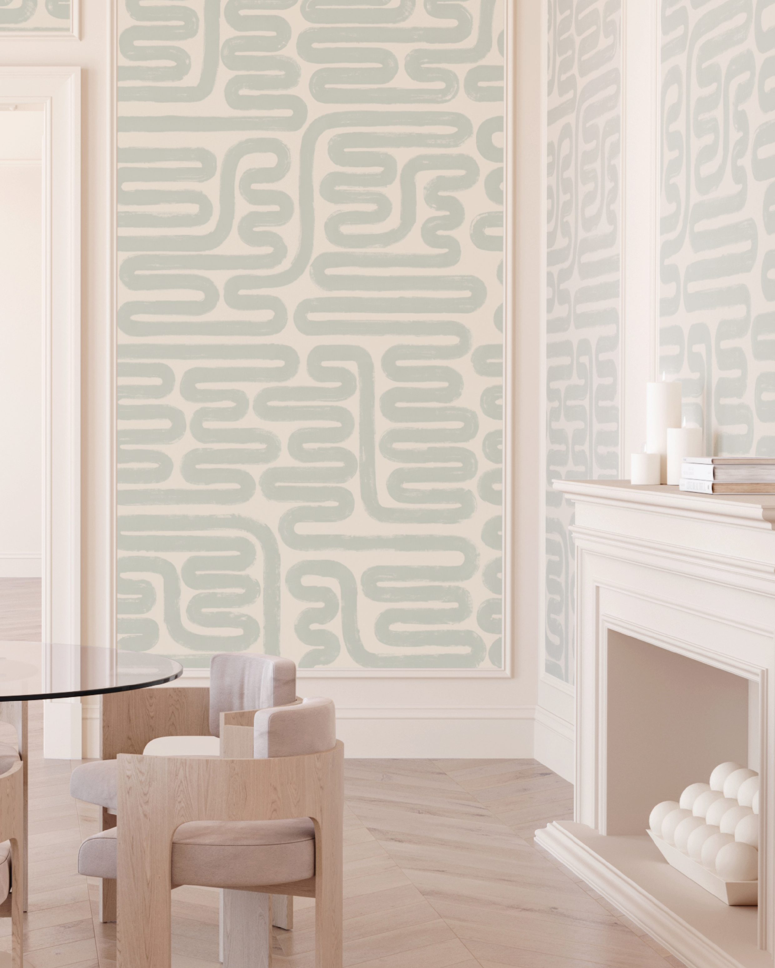 Pac-Man© Wallpaper in Succulent