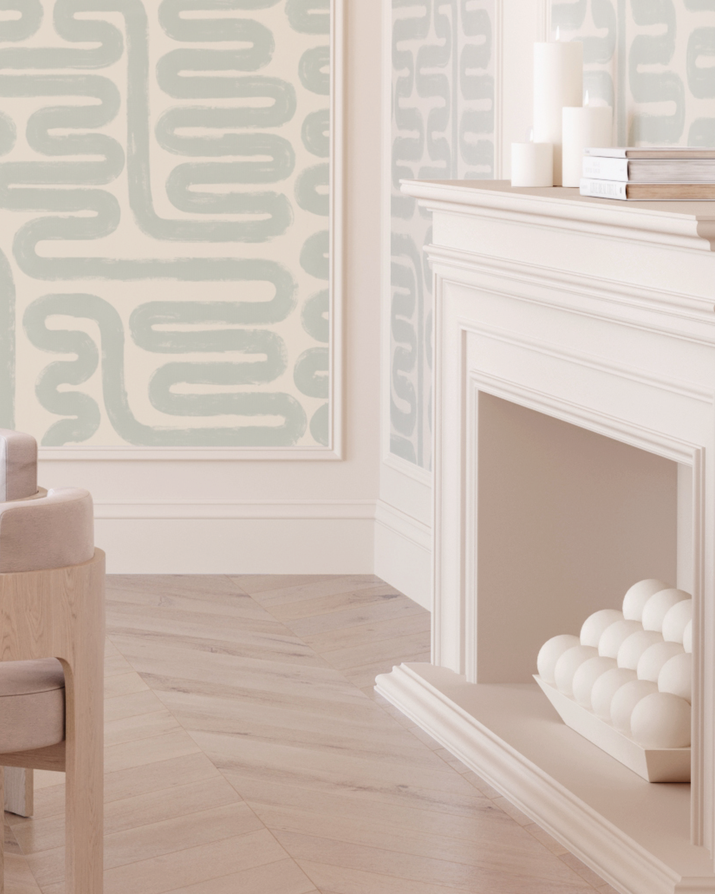 Pac-Man© Wallpaper in Succulent