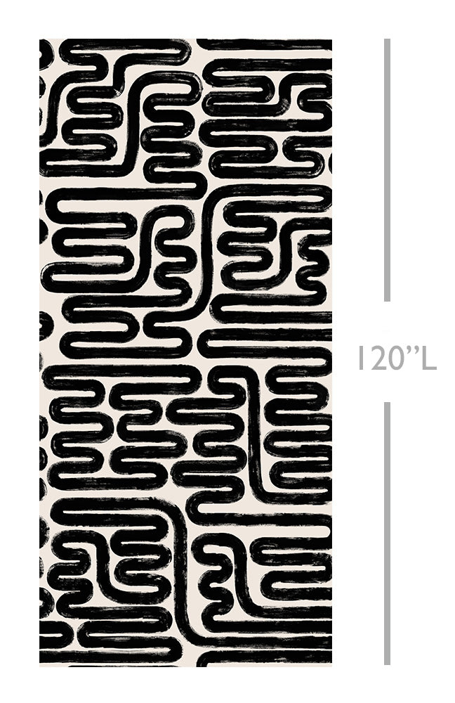 Pac-Man© Wallpaper in Black + Cremé