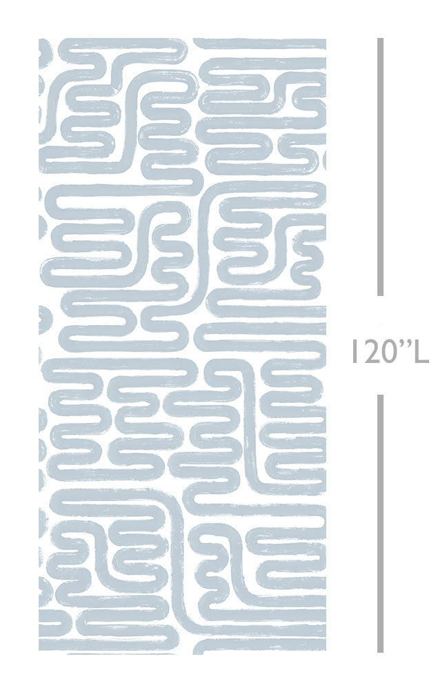 Pac-Man© Wallpaper in Pale Blue