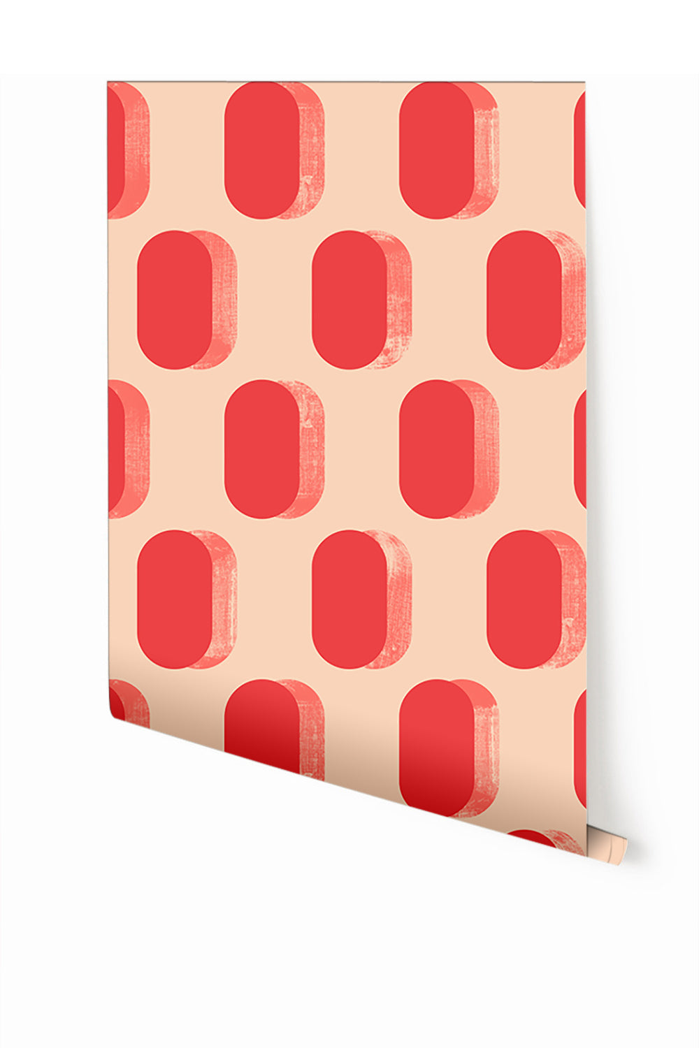 Pillbox© Wallpaper in Red