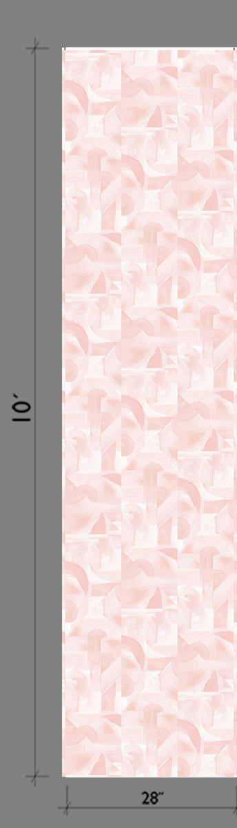 Block Party© Wallpaper in Pink