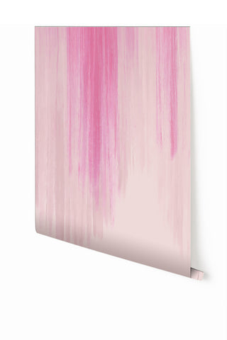 Wavelength© Mural Wallpaper in Pink