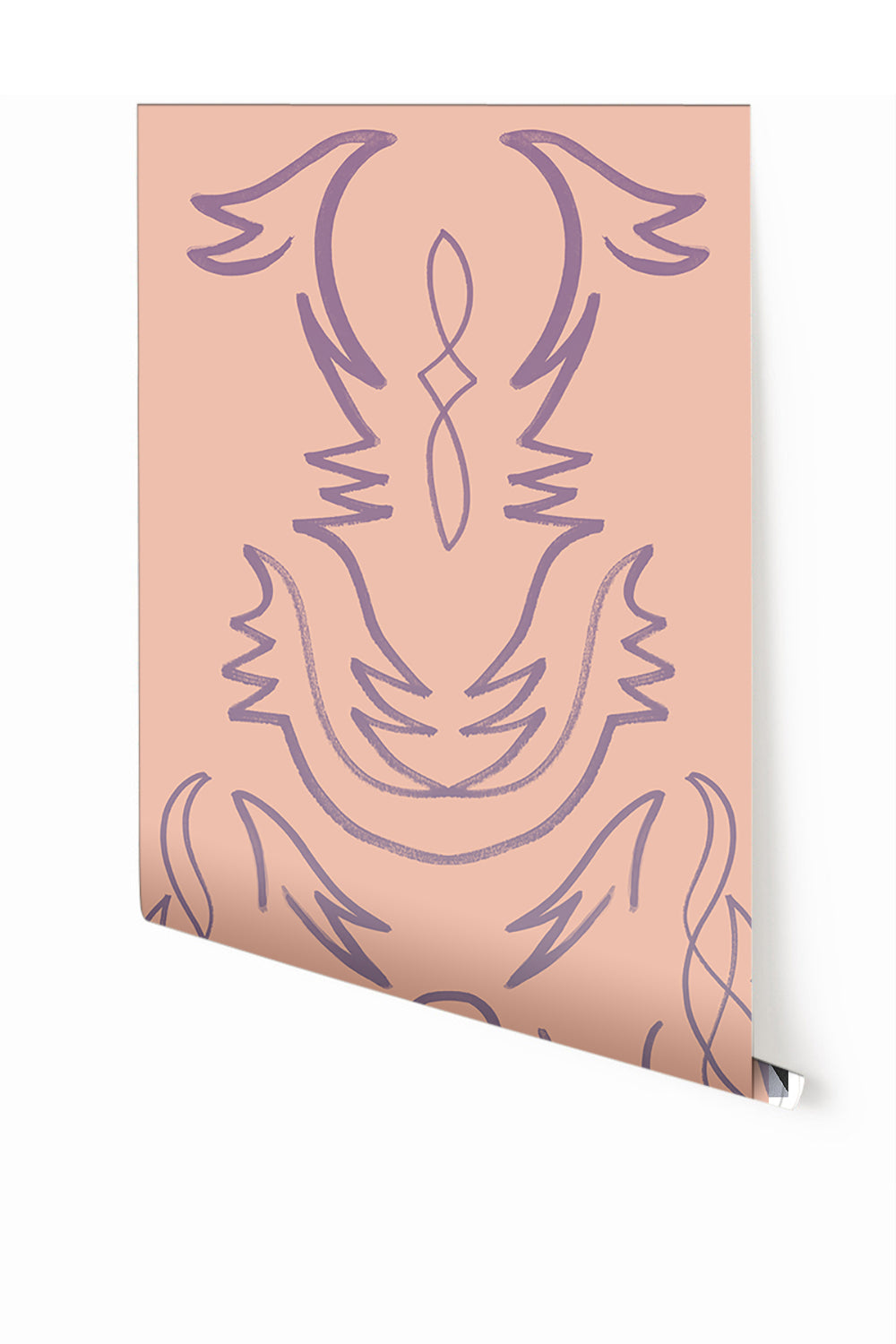 Side Saddle© Wallpaper in Pixie Pink