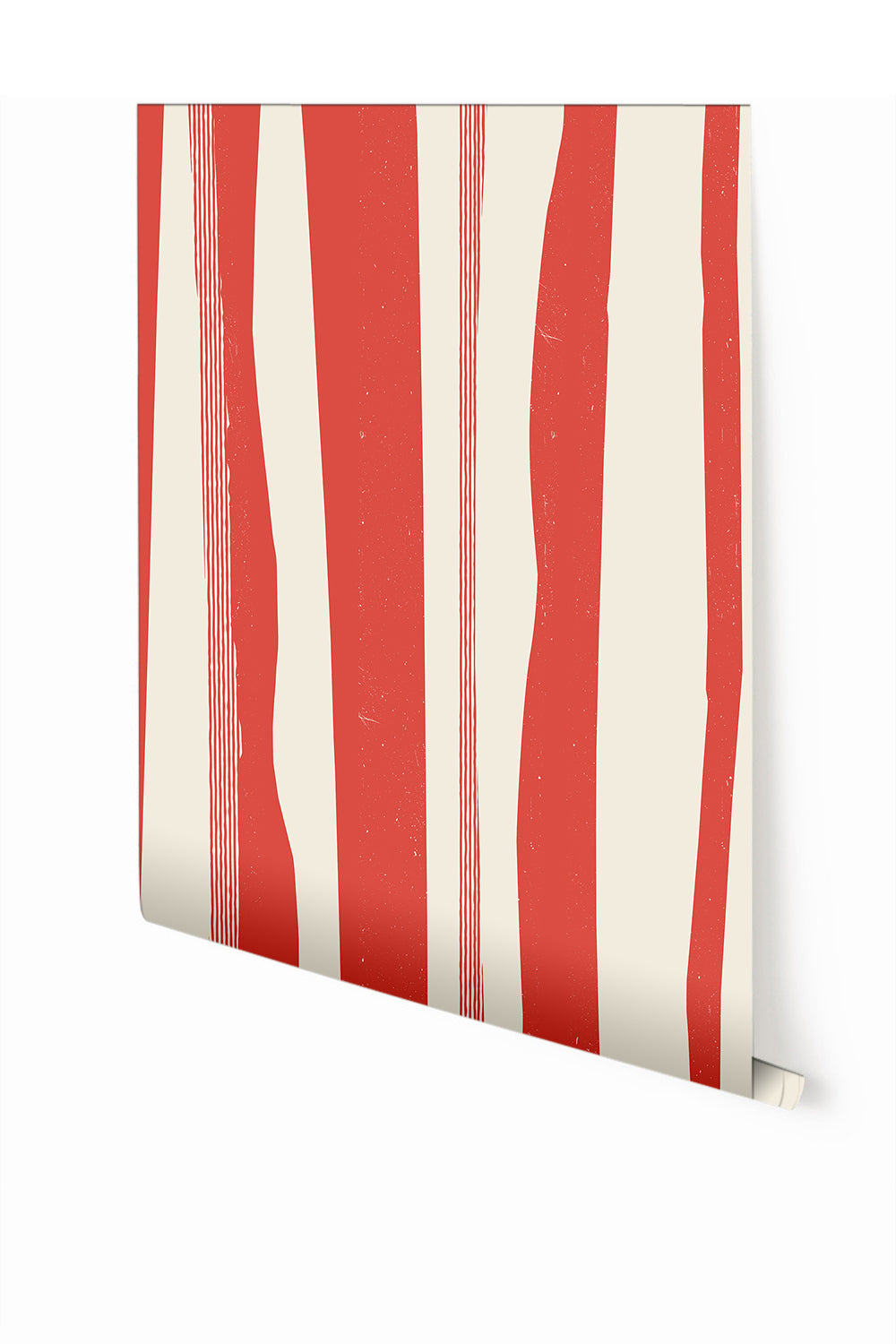 Longitude© Mural Wallpaper in Red