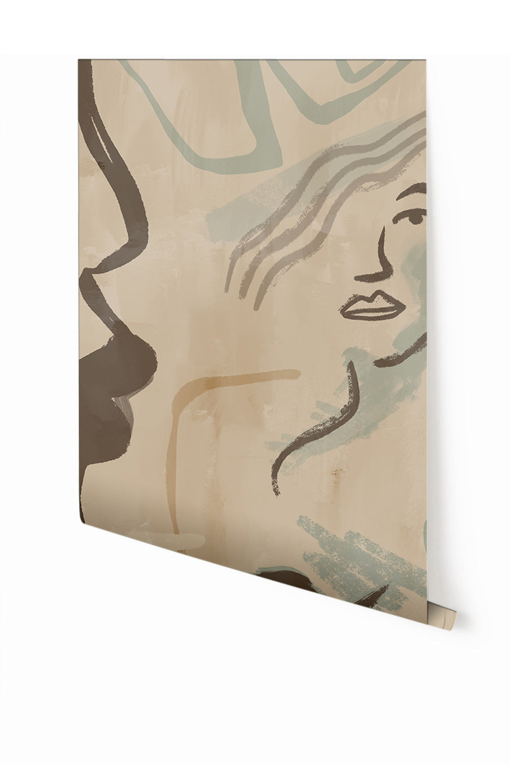 Famke© Mural Wallpaper in Reef