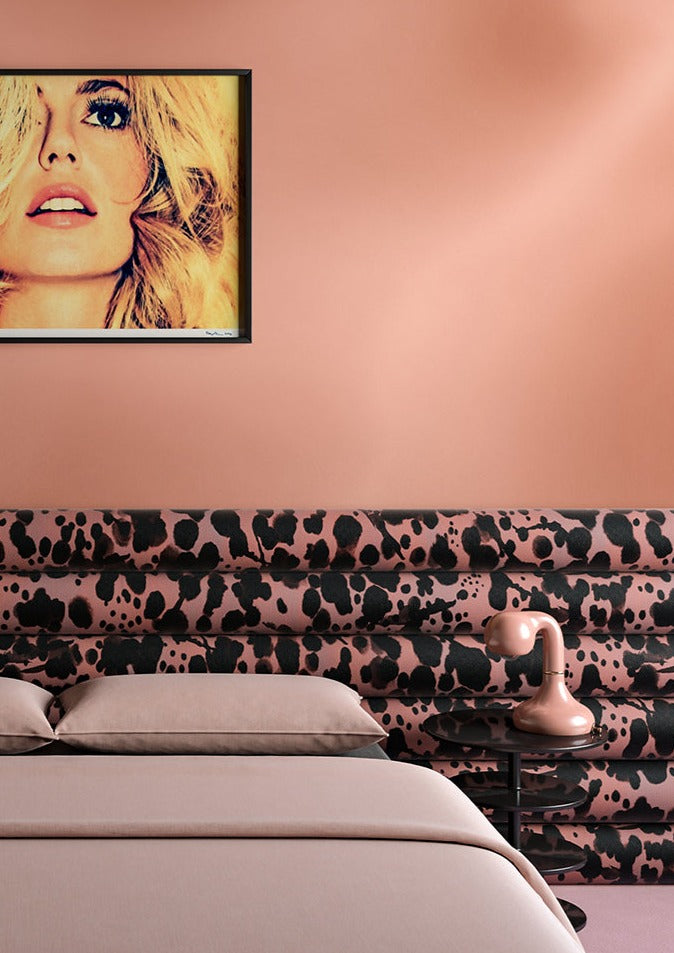 Electricity© Mural Wallpaper in Retro Rosegold